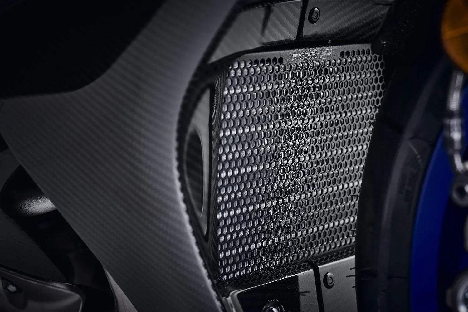 Evotech Yamaha YZF-R1 Oil Cooler Guard 2015 - 2019 - Kühlerschutzgitter | Evotech Performance