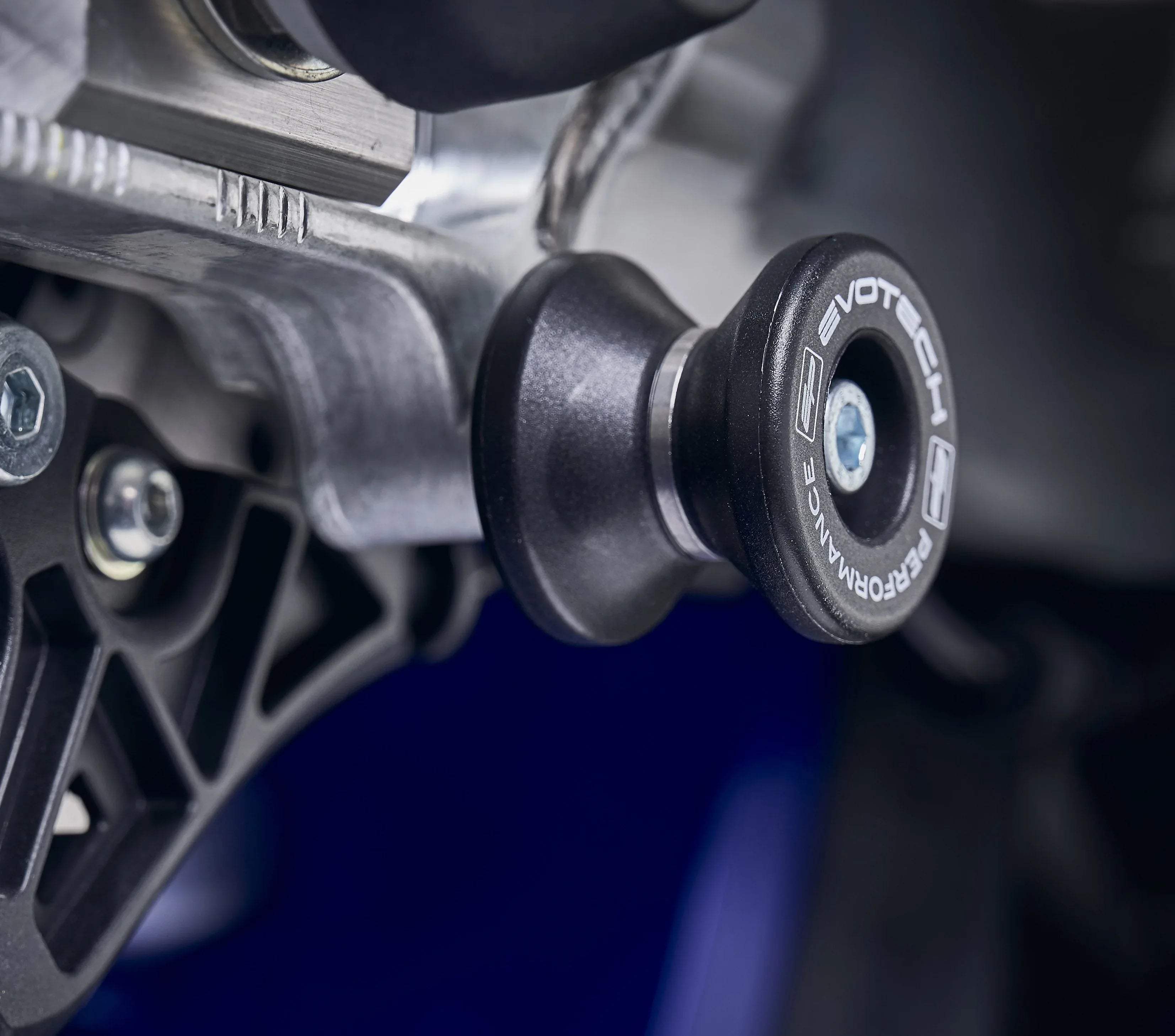 Evotech Paddock Stand Bobbins - Aprilia Tuono V4 M6 (2011-2014) - Alu Bobbins | Evotech Performance