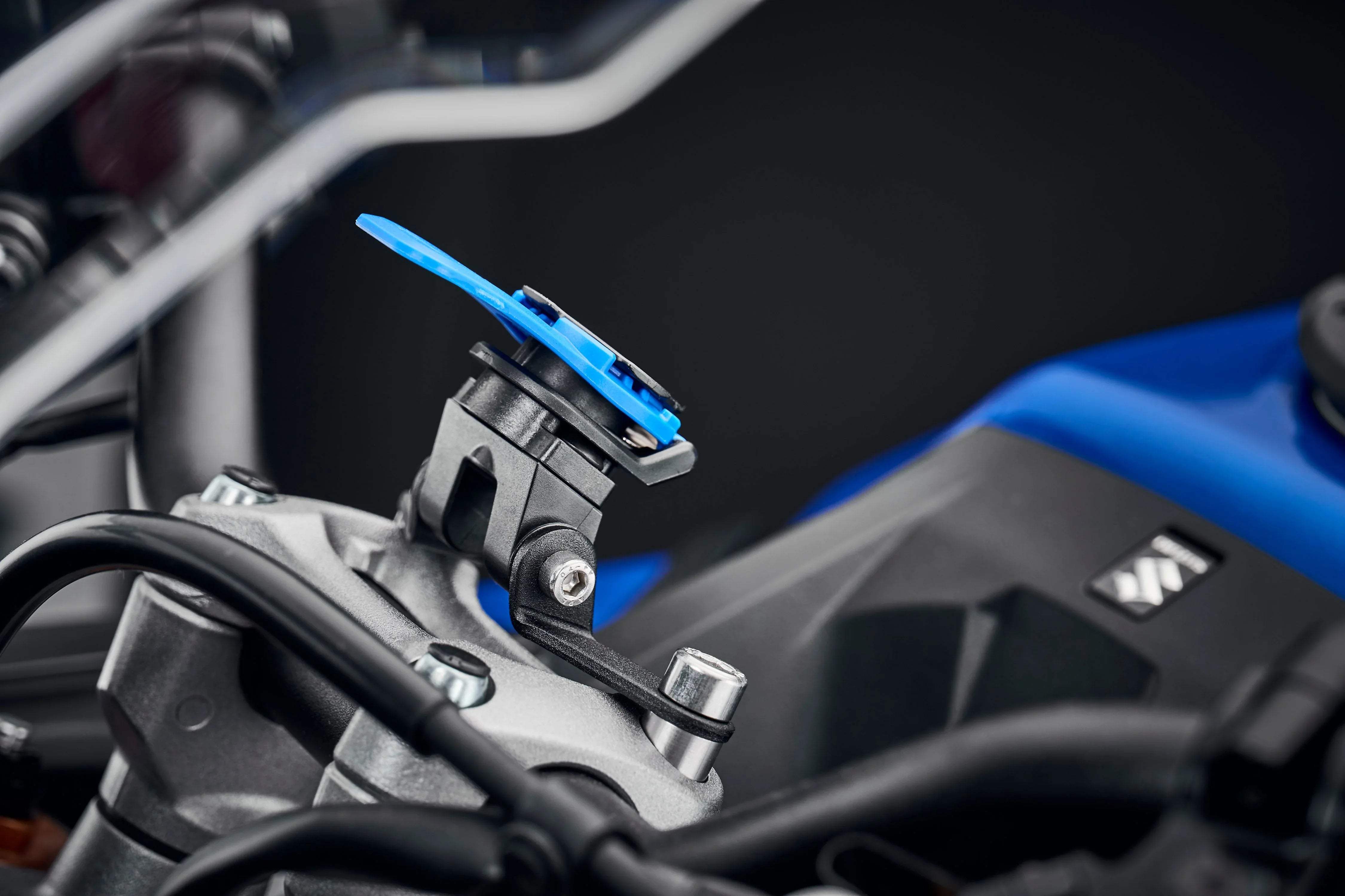 Evotech Performance Quad Lock Compatible Handlebar Clamp Mount - Suzuki GSX-S1000GT (2022+) - Halterung Quad Lock | Evotech Performance