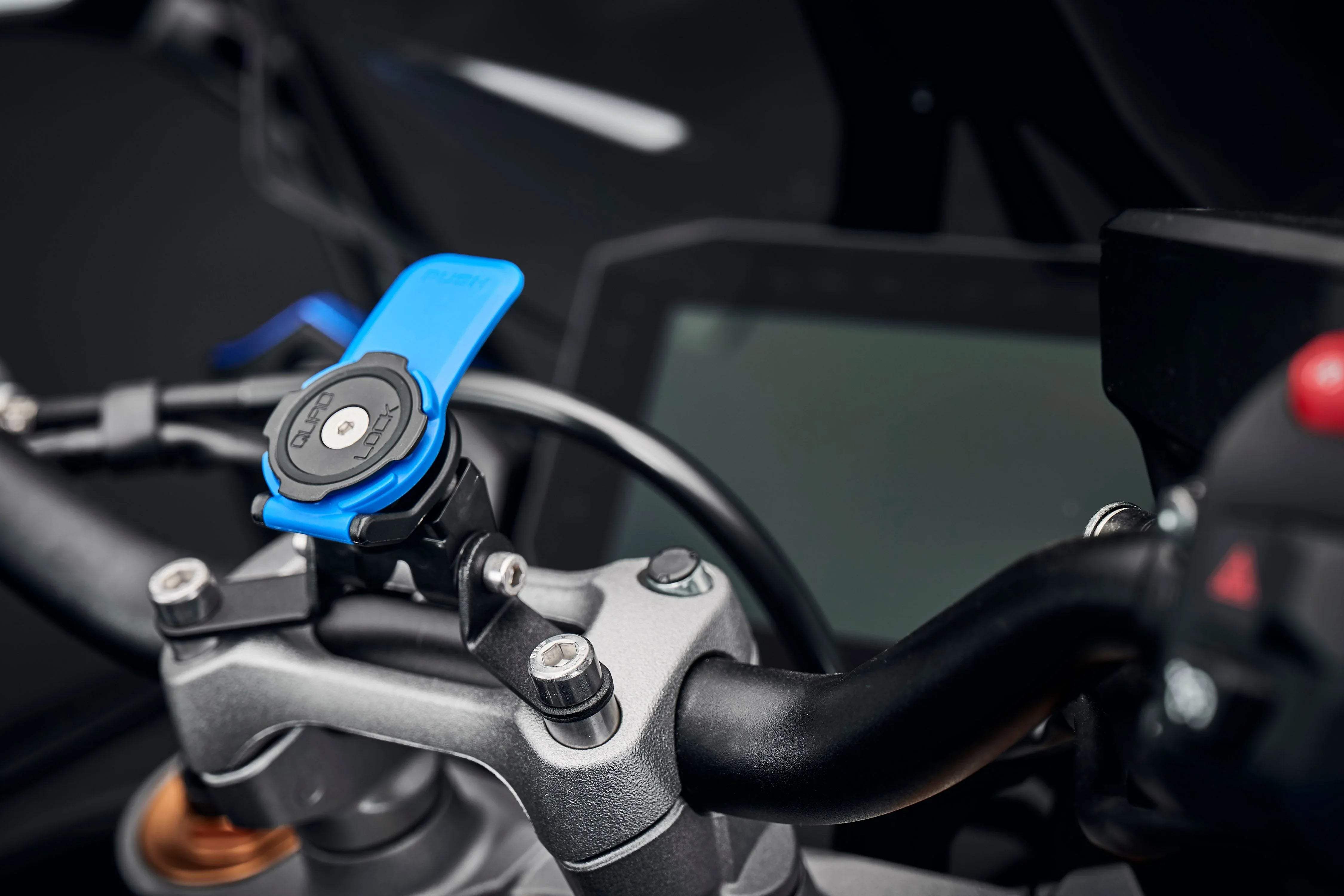Evotech Performance Quad Lock Compatible Handlebar Clamp Mount - Suzuki GSX-S1000GT (2022+) - Halterung Quad Lock | Evotech Performance