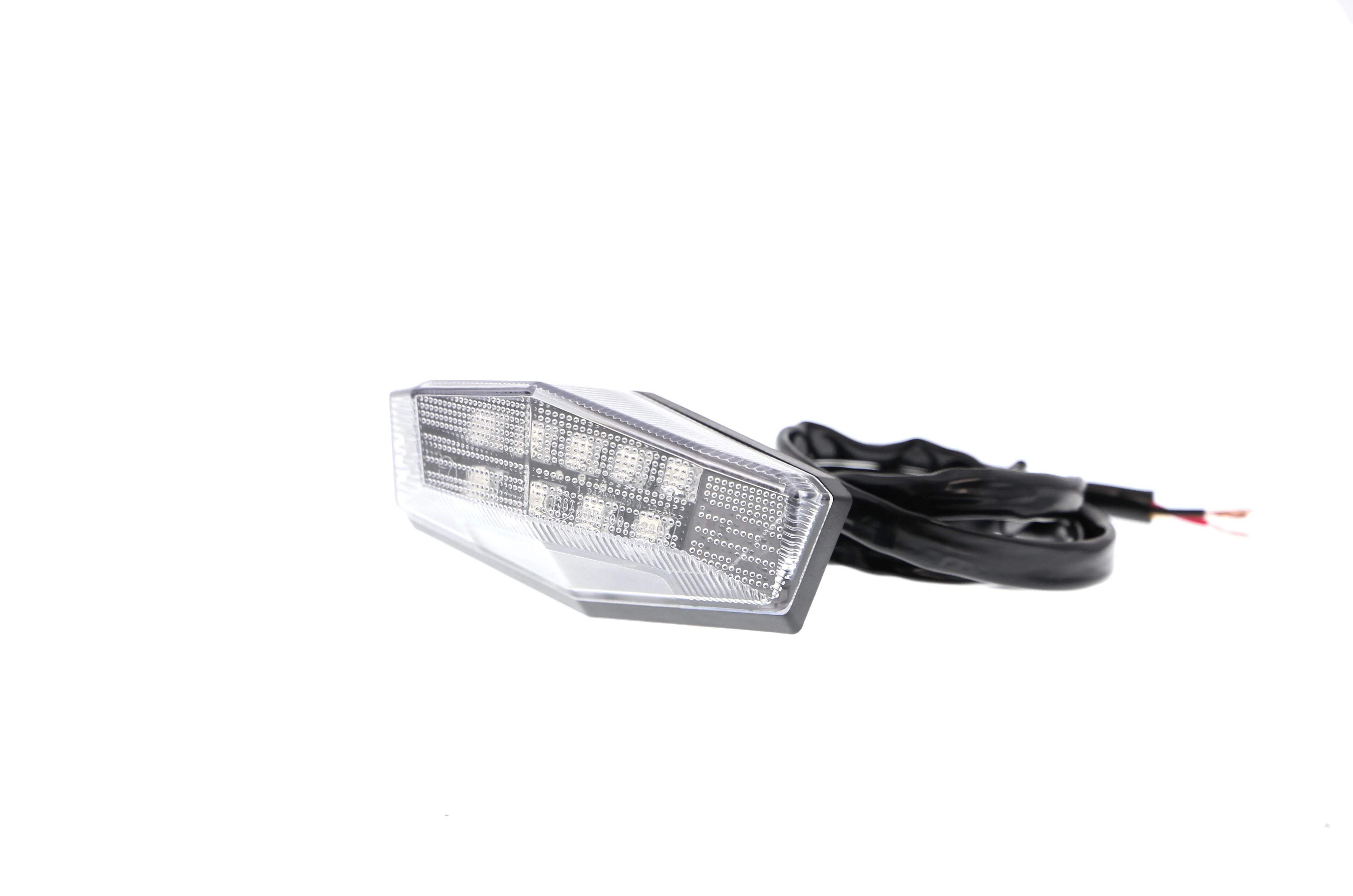 Evotech Combination Rear Light / Number Plate Light (Clear) - Accessories | Evotech Performance