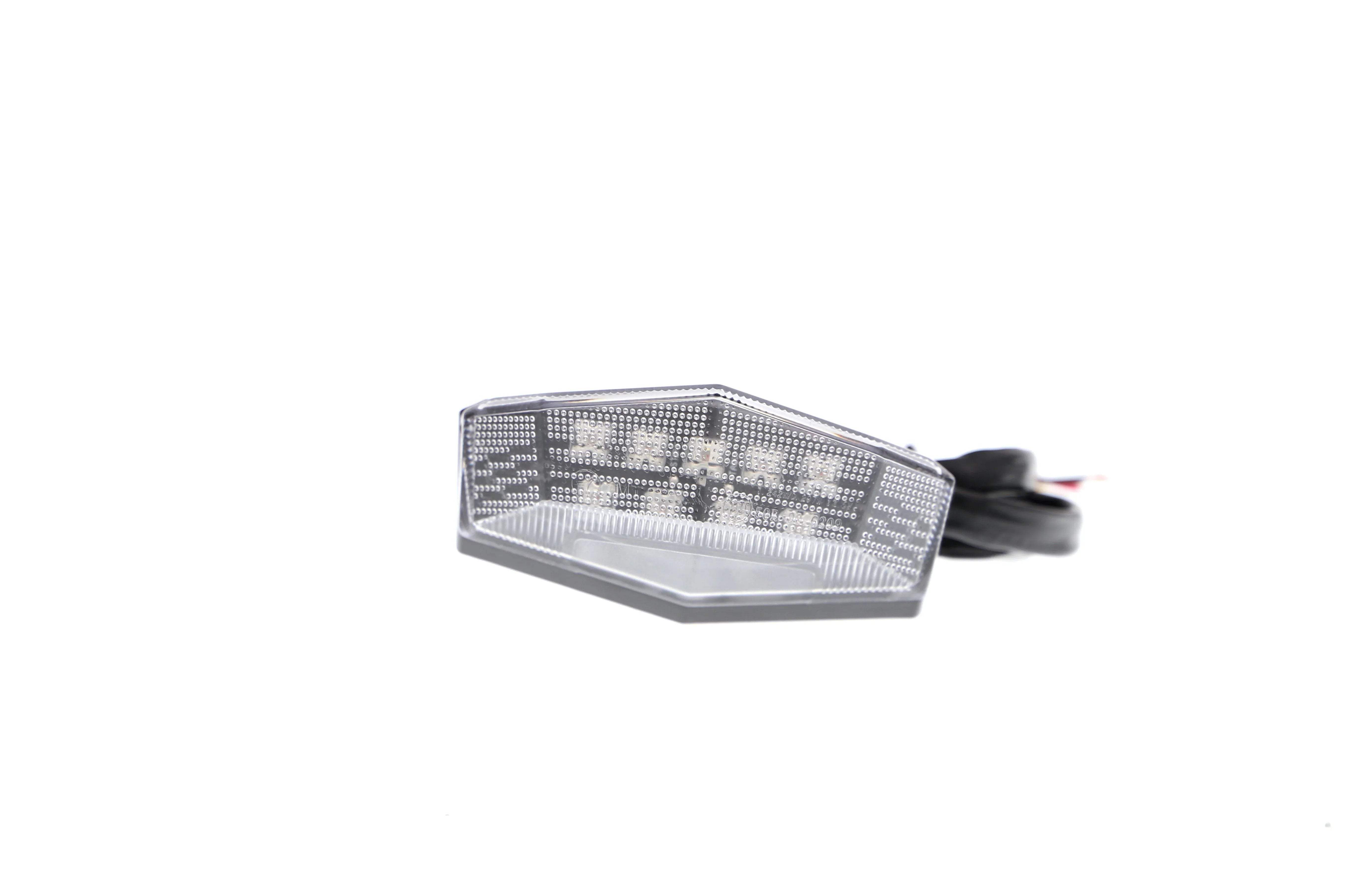 Evotech Combination Rear Light / Number Plate Light (Clear) - Accessories | Evotech Performance
