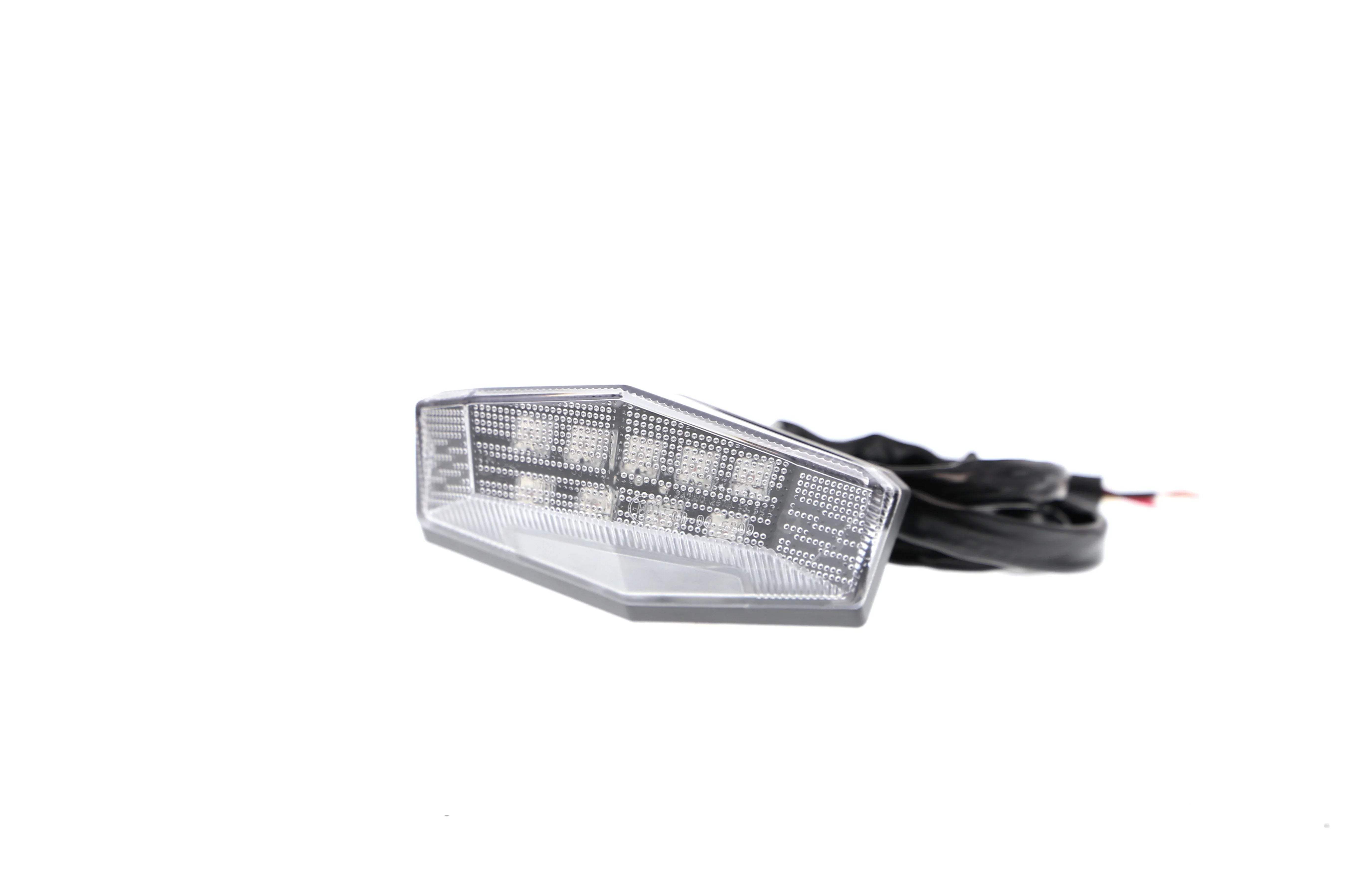 Evotech Combination Rear Light / Number Plate Light (Clear) - Accessories | Evotech Performance
