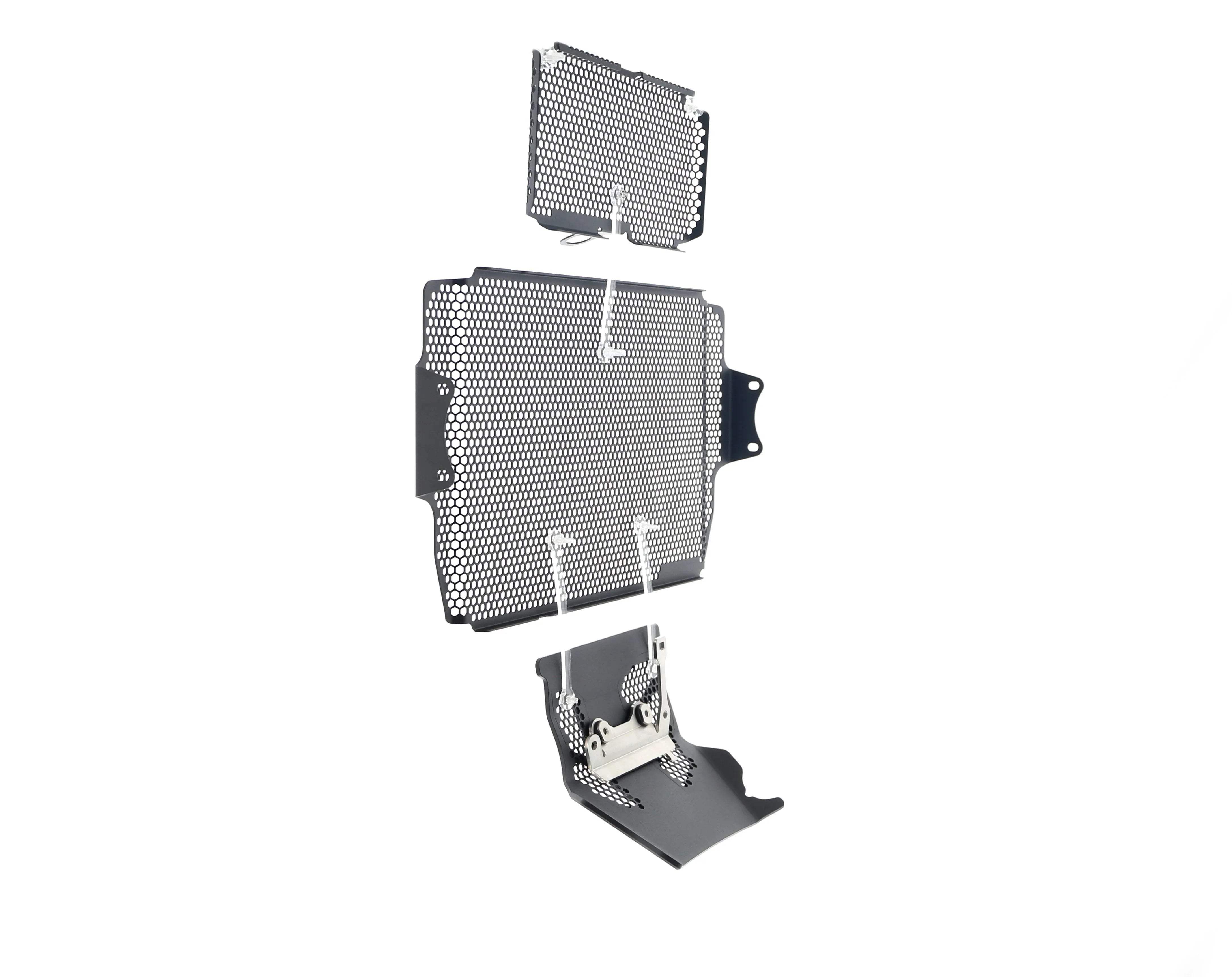 Evotech Ducati Multistrada 1260 Enduro Radiator + Oil Guard + Engine Guard Set (2019 - 2021) - Kühlerschutzgitter | Evotech Performance