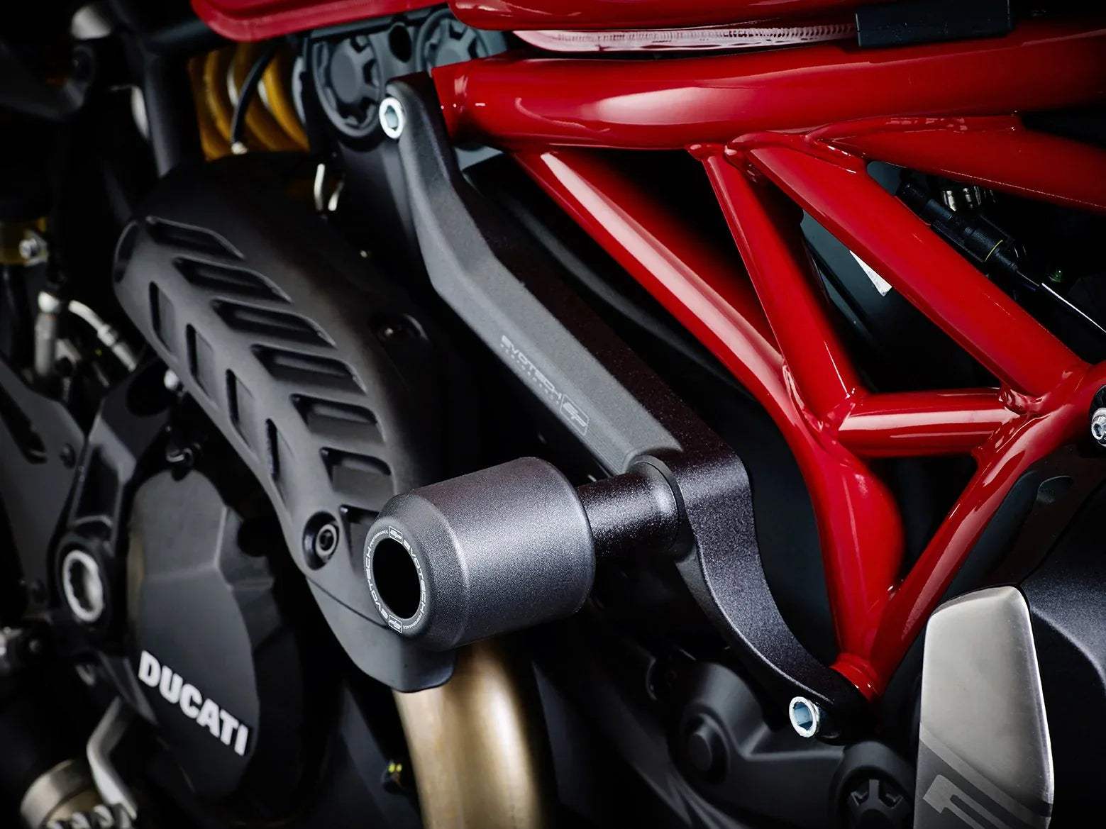 Evotech Ducati Monster 1200 Frame Crash Protection 2013 - 2016 - Sturzpads | Evotech Performance