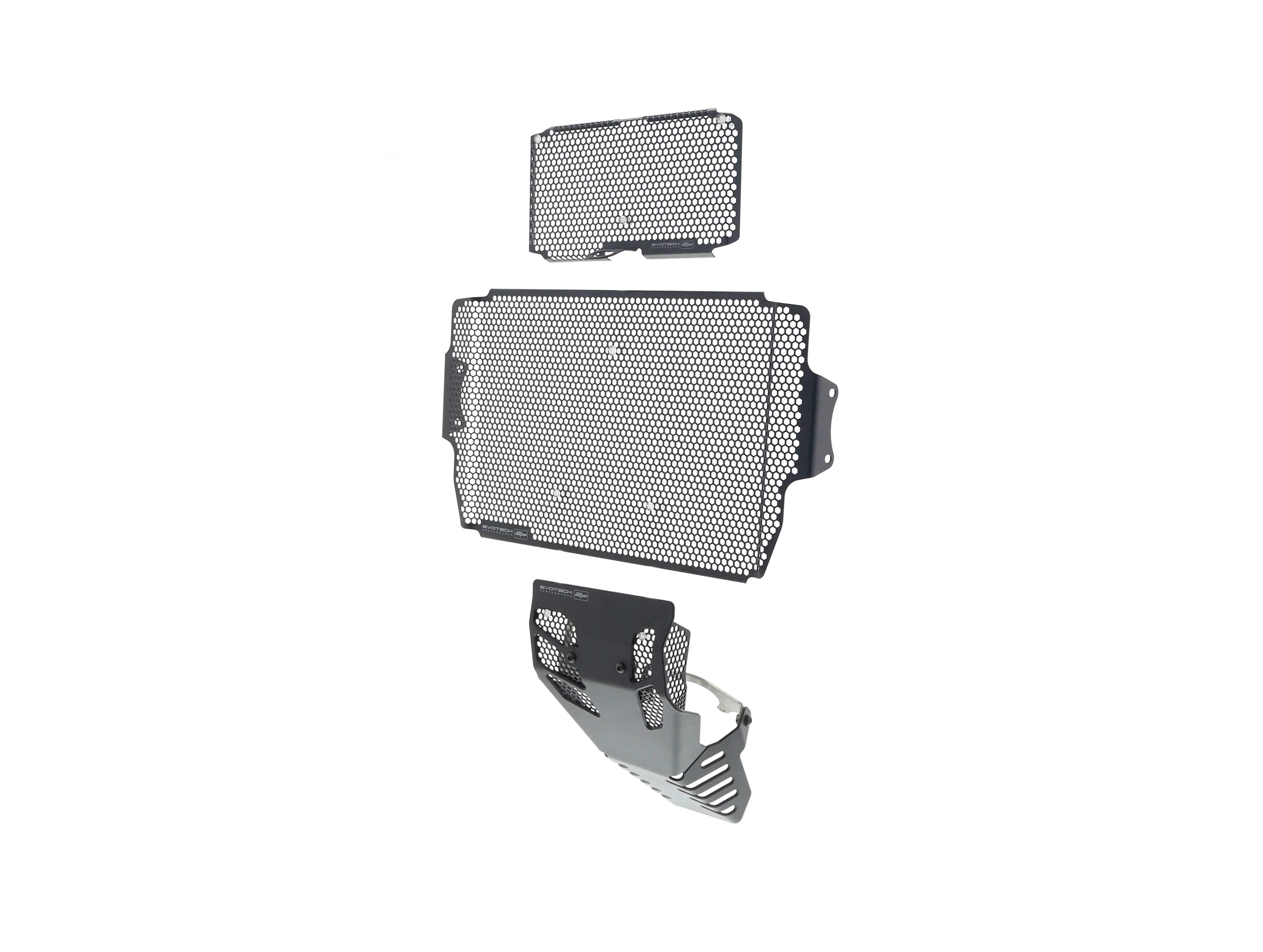 Evotech Ducati Multistrada 1260 D/Air Radiator + Oil Guard + Engine Guard Set (2018-2020) - Kühlerschutzgitter | Evotech Performance