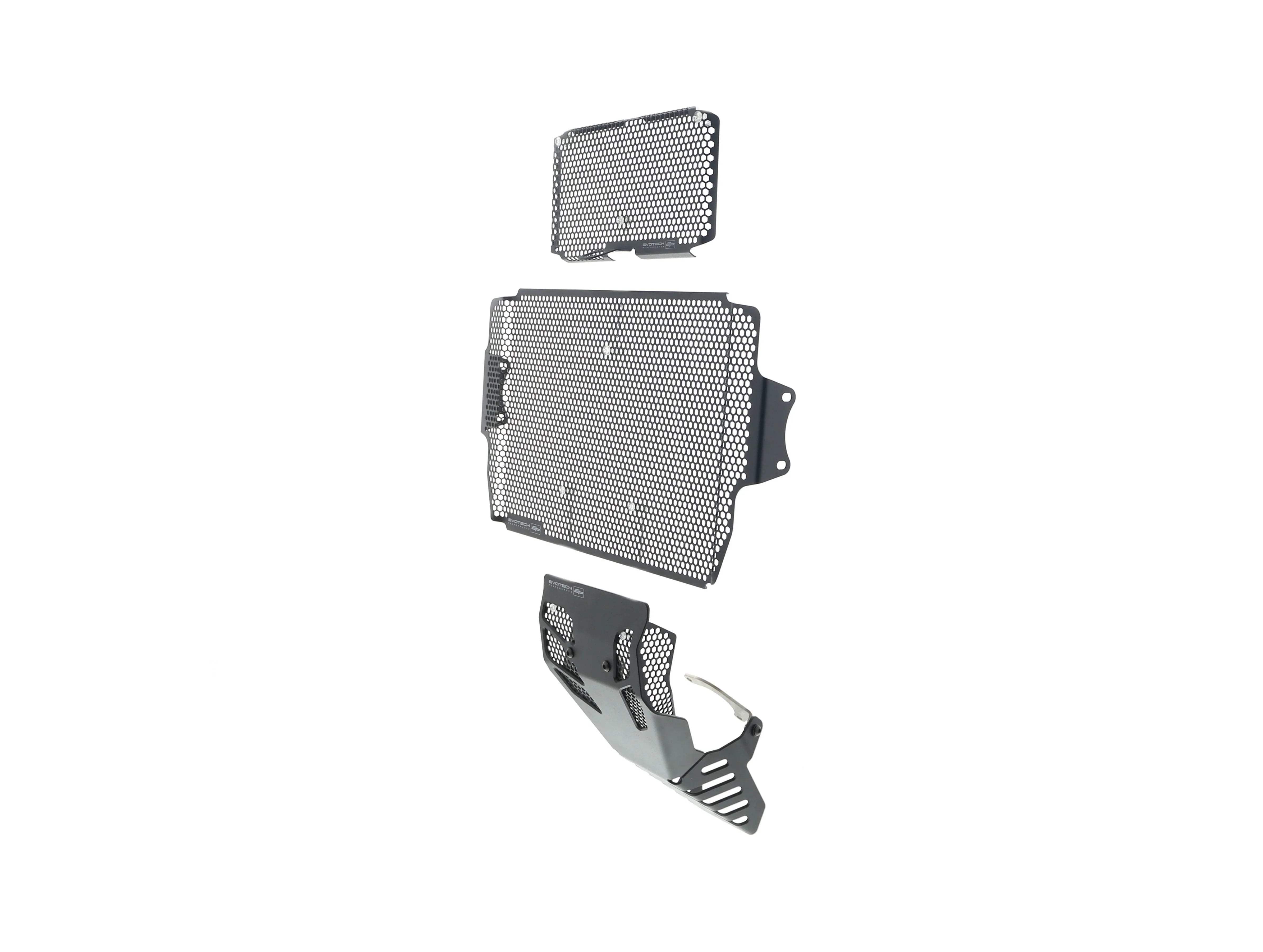 Evotech Ducati Multistrada 1260 S Grand Tour Radiator + Oil Guard + Engine Guard Set 2020 - Kühlerschutzgitter | Evotech Performance