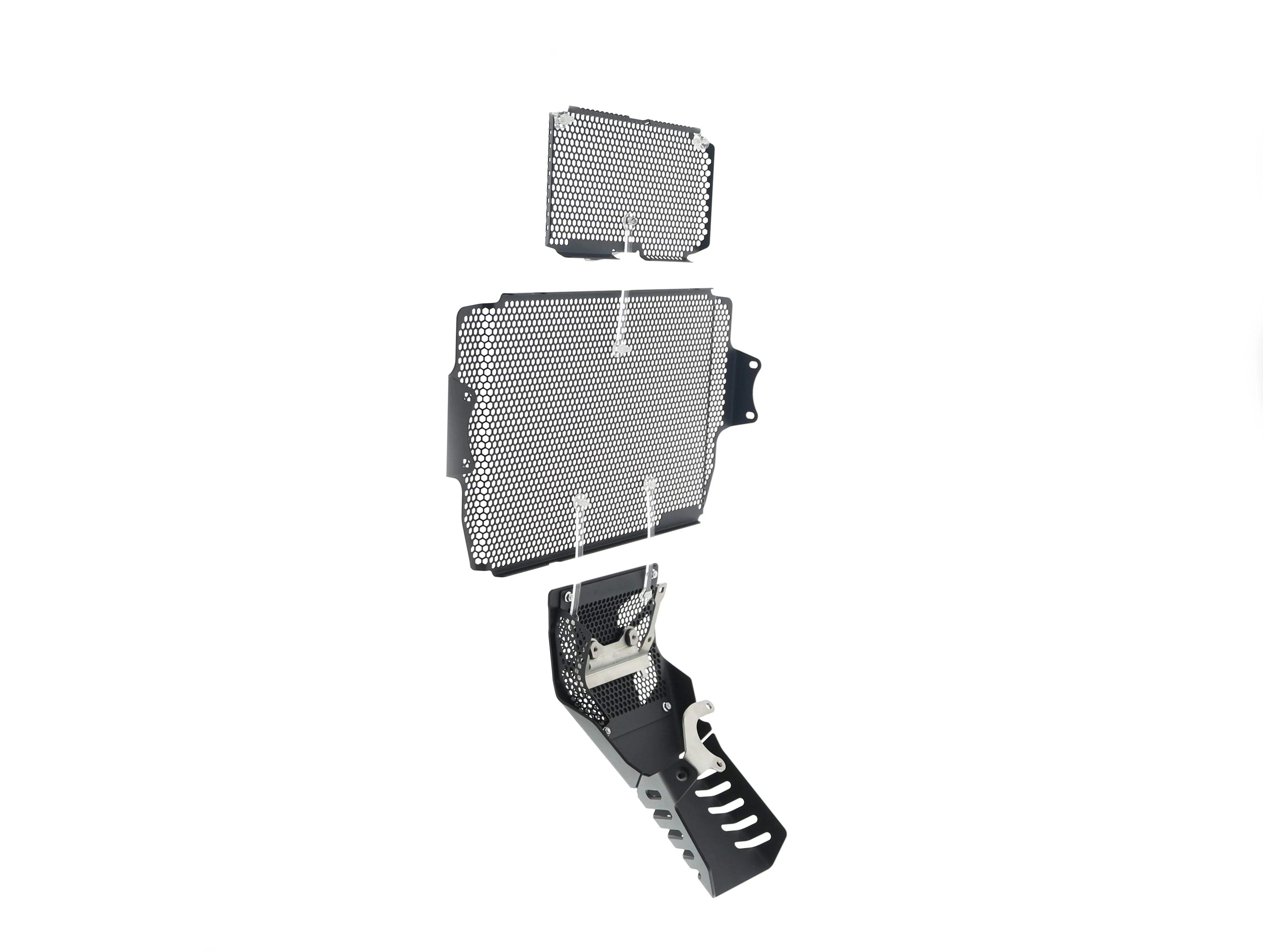 Evotech Ducati Multistrada 1260 S Grand Tour Radiator + Oil Guard + Engine Guard Set 2020 - Kühlerschutzgitter | Evotech Performance