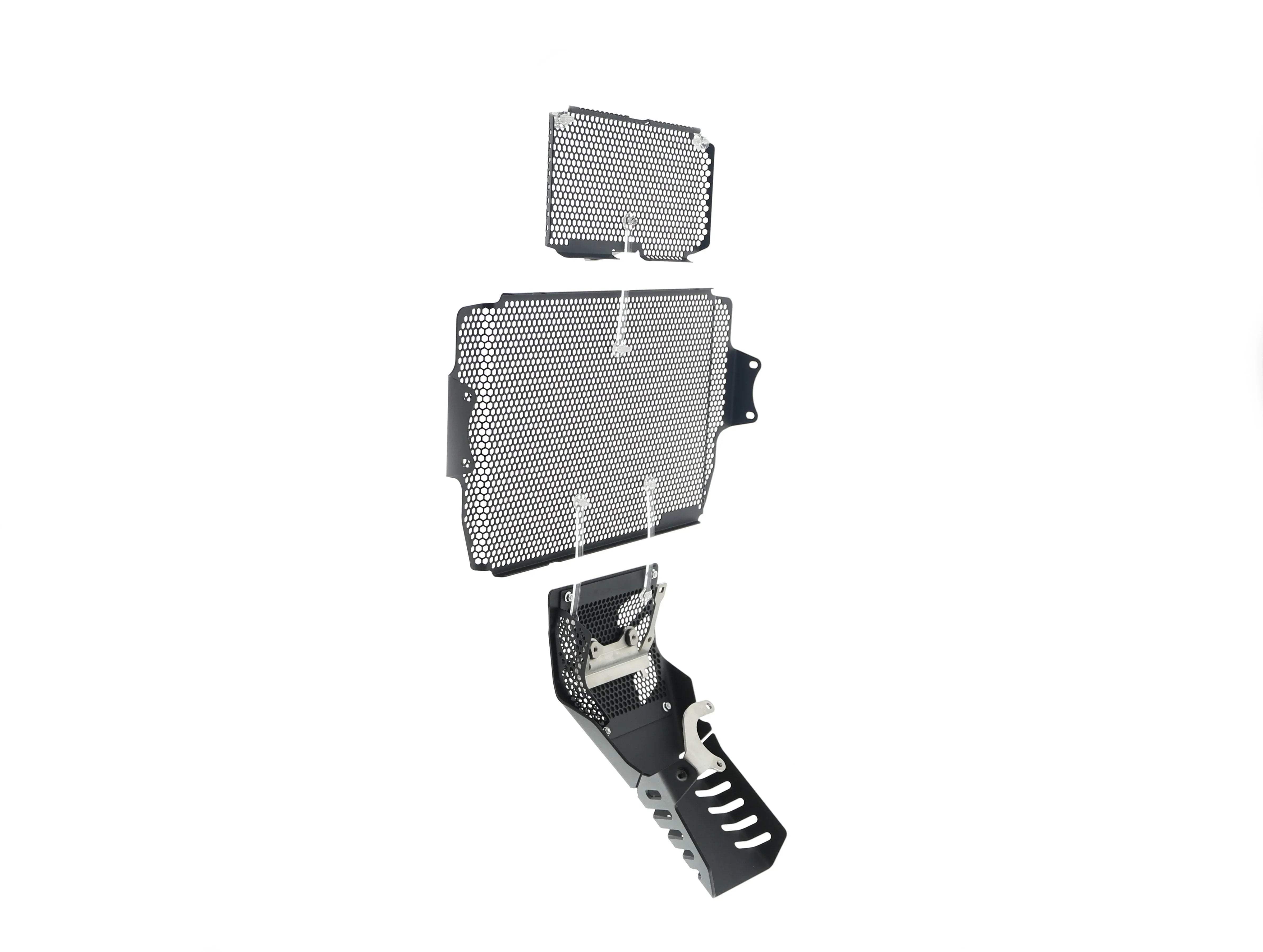 Evotech Performance Ducati Multistrada V2 S Radiator + Oil Guard + Engine Guard Set (2022 - 2024) - Kühlerschutzgitter | Evotech Performance