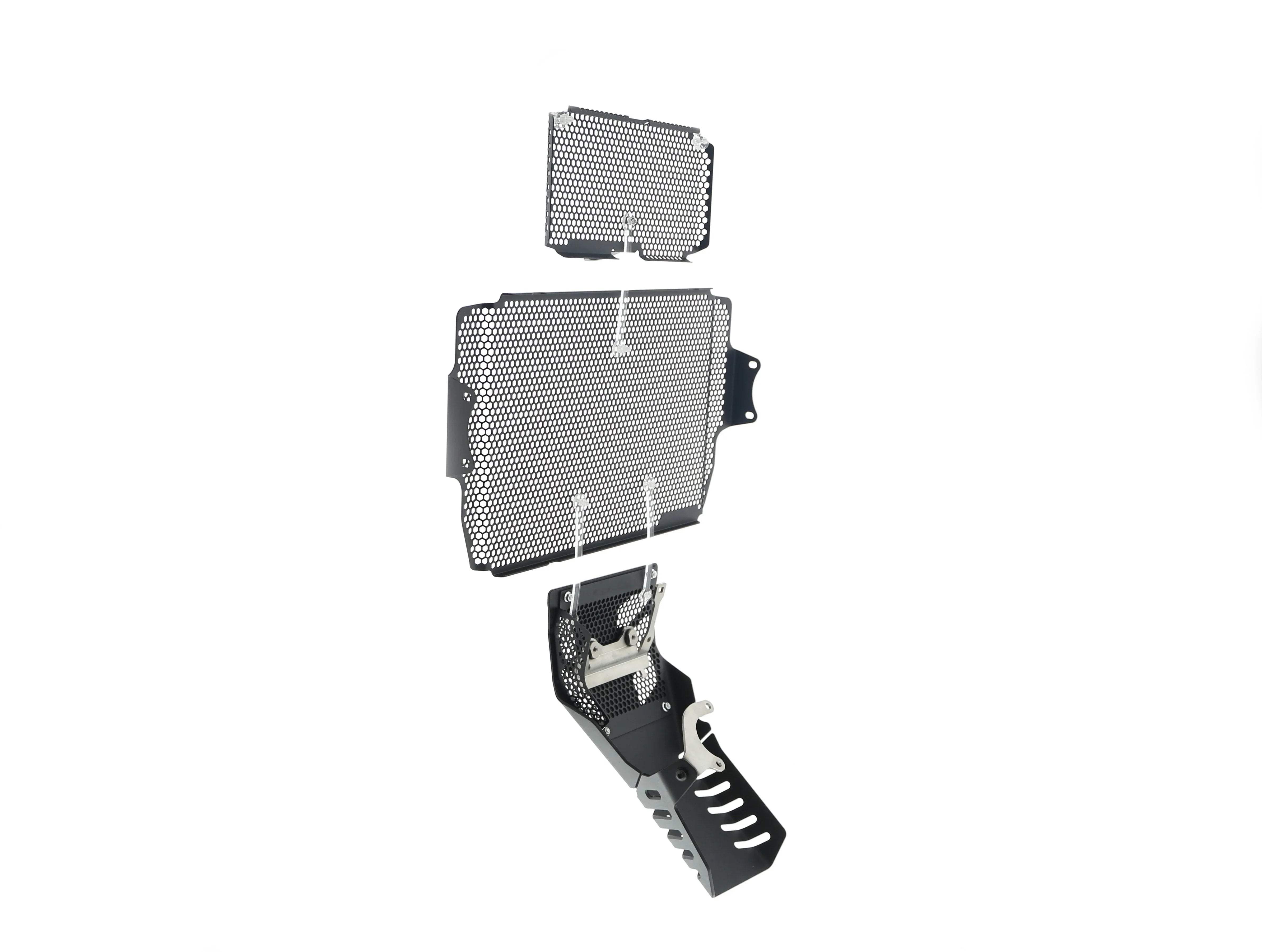 Evotech Performance Ducati Multistrada V2 Radiator + Oil Guard + Engine Guard Set (2022 - 2024) - Kühlerschutzgitter | Evotech Performance