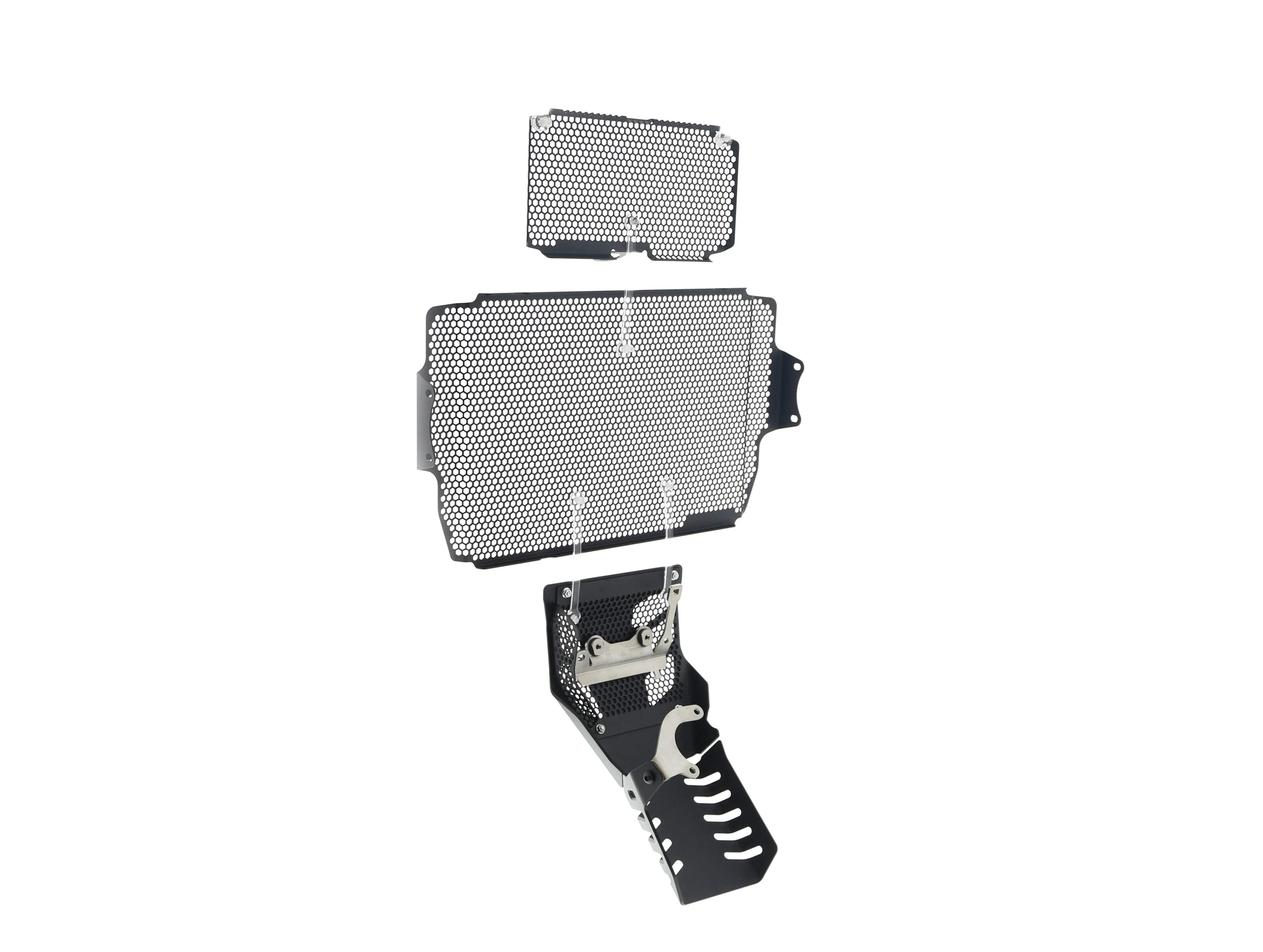 Evotech Ducati Multistrada 1260 S Grand Tour Radiator + Oil Guard + Engine Guard Set 2020 - Kühlerschutzgitter | Evotech Performance