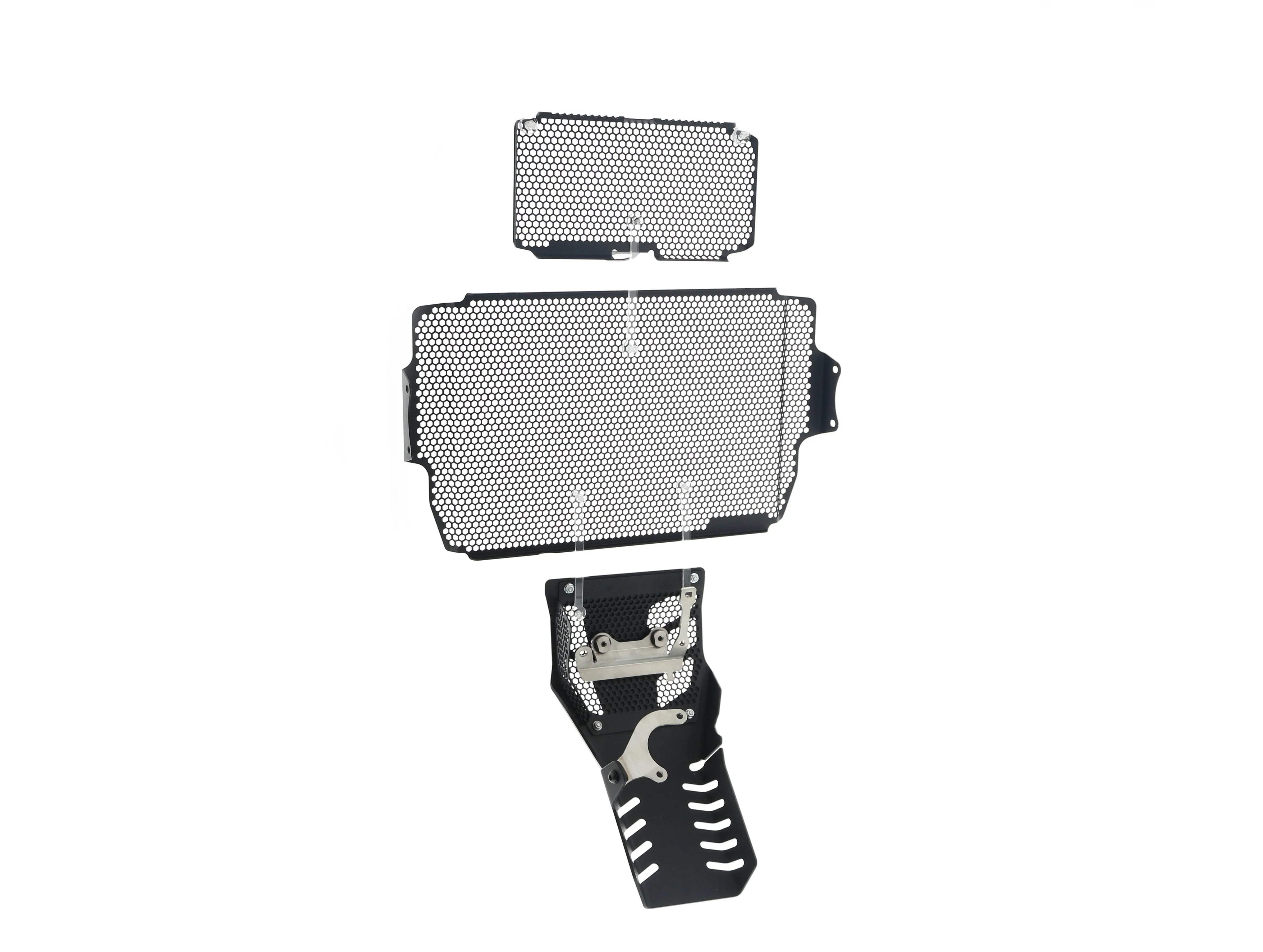 Evotech Ducati Multistrada 1260 S Grand Tour Radiator + Oil Guard + Engine Guard Set 2020 - Kühlerschutzgitter | Evotech Performance