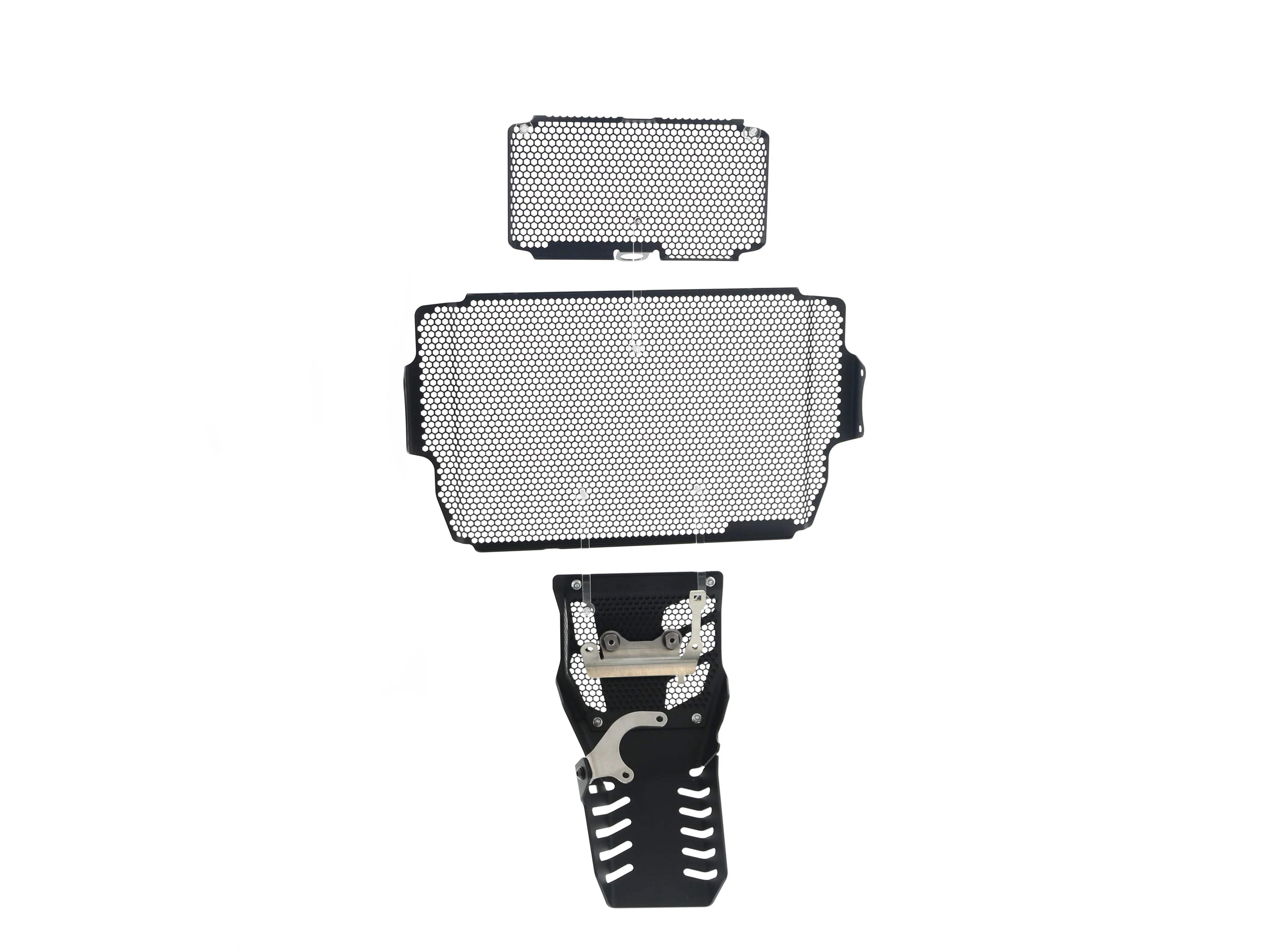 Evotech Ducati Multistrada 1260 S Grand Tour Radiator + Oil Guard + Engine Guard Set 2020 - Kühlerschutzgitter | Evotech Performance