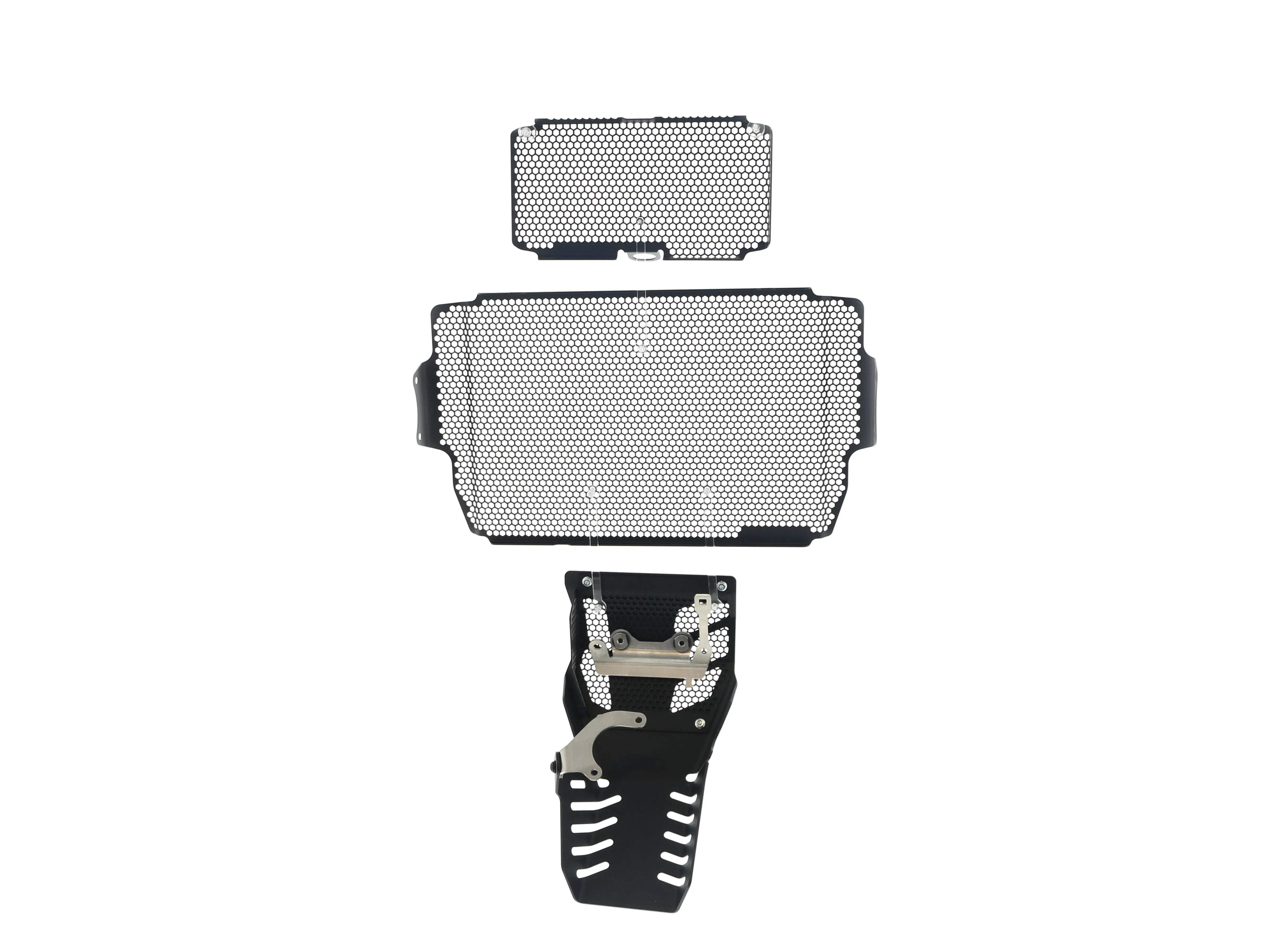 Evotech Ducati Multistrada 1260 D/Air Radiator + Oil Guard + Engine Guard Set (2018-2020) - Kühlerschutzgitter | Evotech Performance