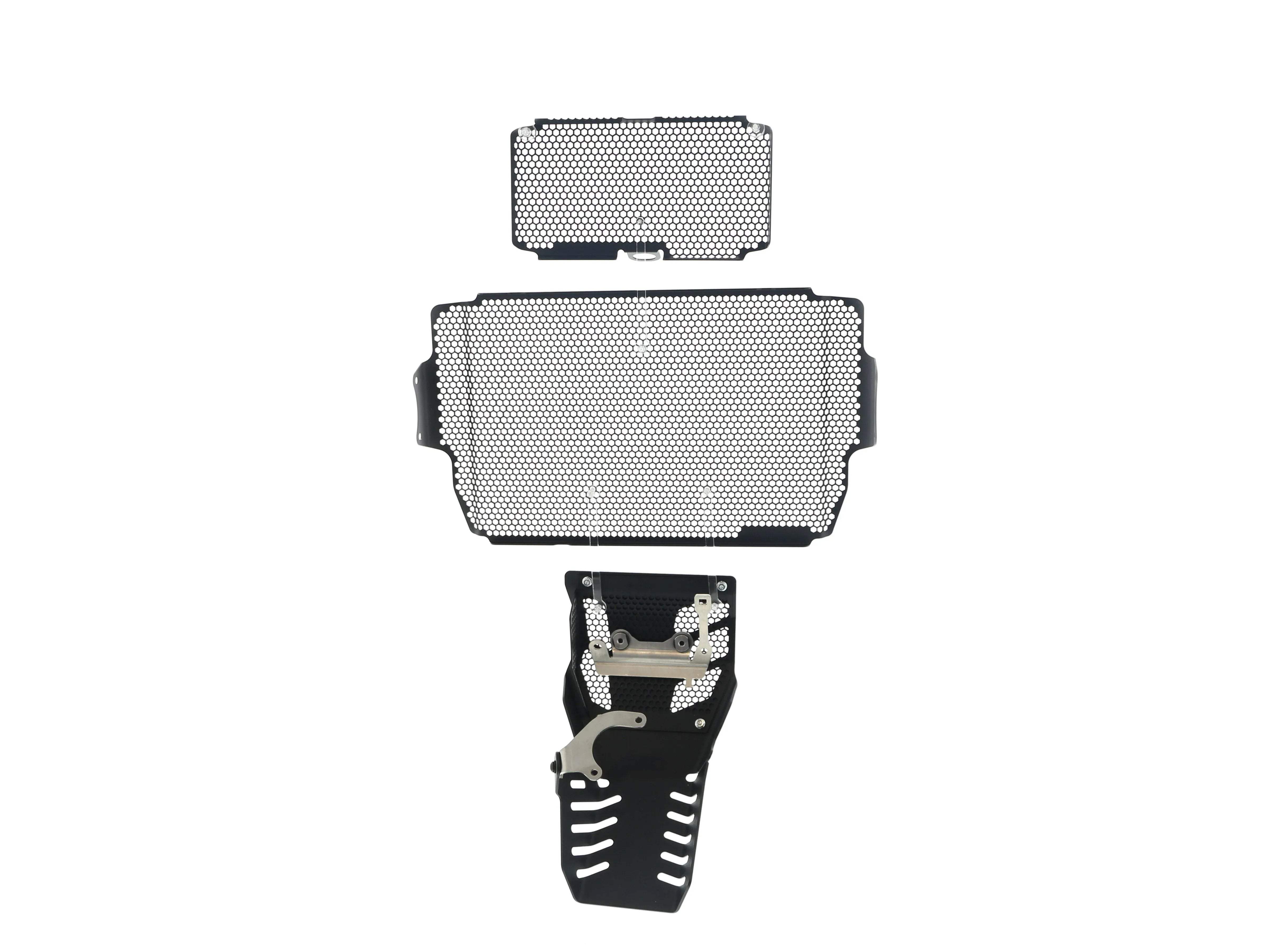 Evotech Ducati Multistrada 1260 S Grand Tour Radiator + Oil Guard + Engine Guard Set 2020 - Kühlerschutzgitter | Evotech Performance