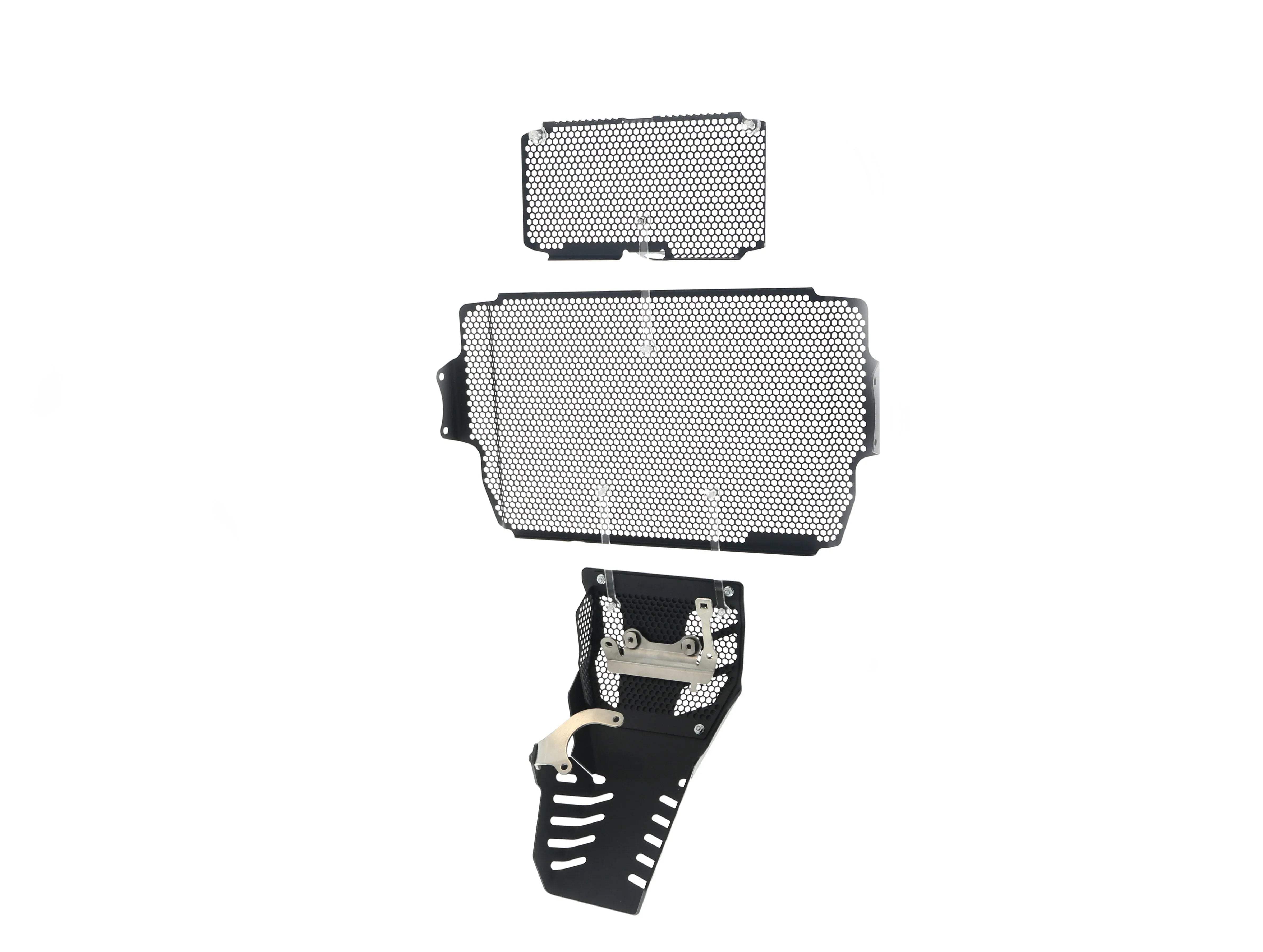 Evotech Ducati Multistrada 1260 S Grand Tour Radiator + Oil Guard + Engine Guard Set 2020 - Kühlerschutzgitter | Evotech Performance