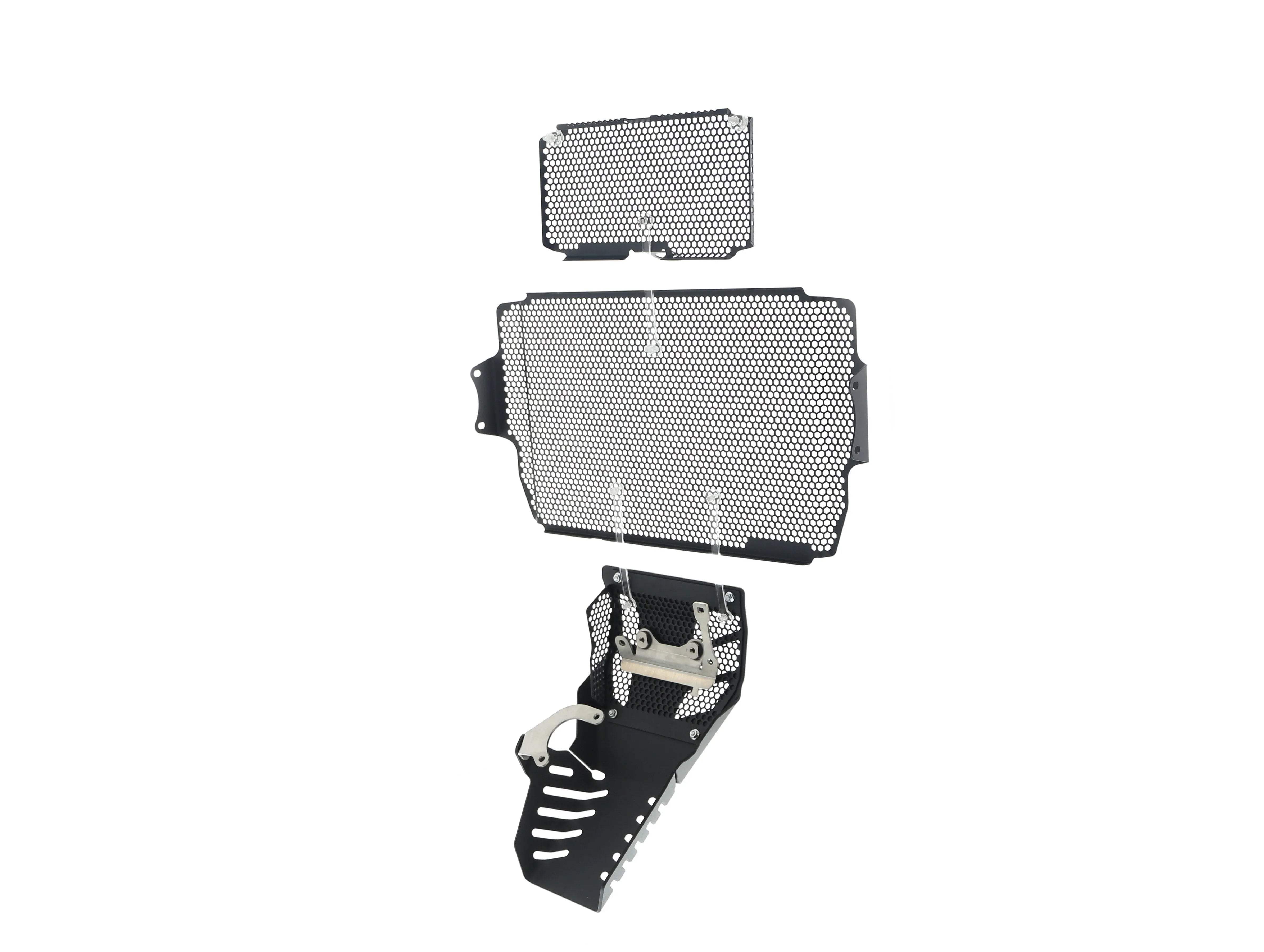 Evotech Ducati Multistrada 1260 D/Air Radiator + Oil Guard + Engine Guard Set (2018-2020) - Kühlerschutzgitter | Evotech Performance