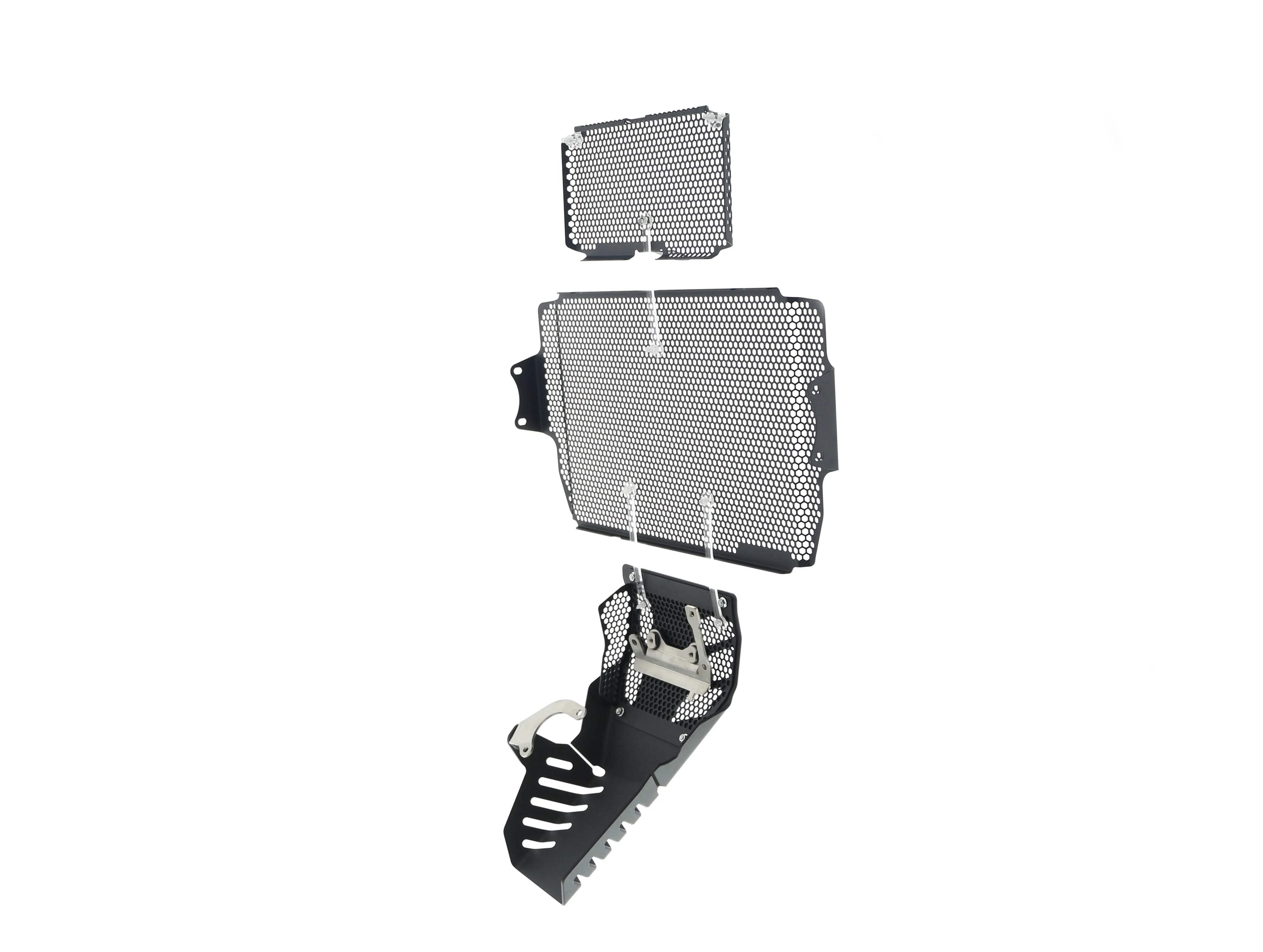 Evotech Performance Ducati Multistrada V2 Radiator + Oil Guard + Engine Guard Set (2022 - 2024) - Kühlerschutzgitter | Evotech Performance