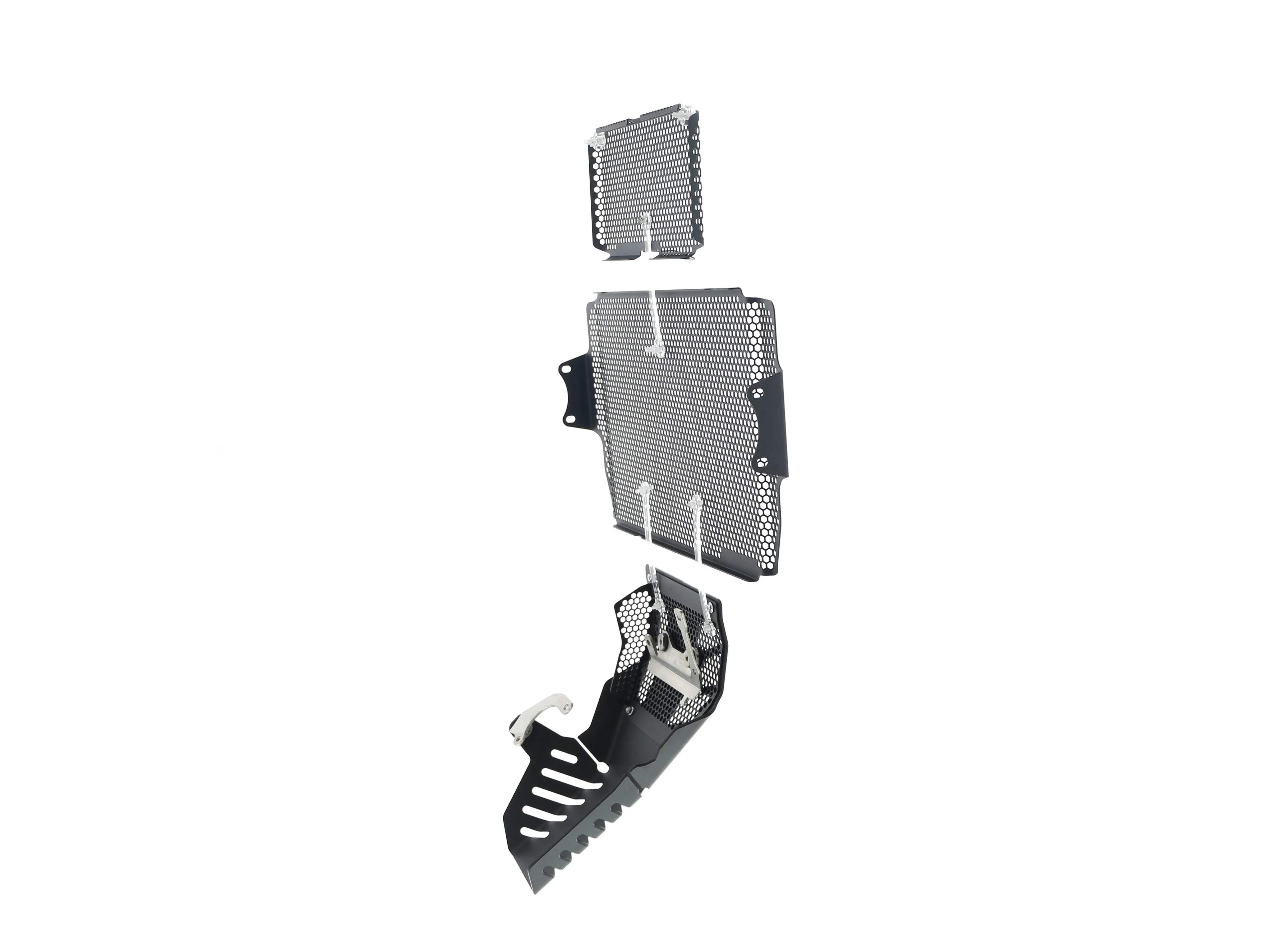 Evotech Ducati Multistrada 1260 S Grand Tour Radiator + Oil Guard + Engine Guard Set 2020 - Kühlerschutzgitter | Evotech Performance