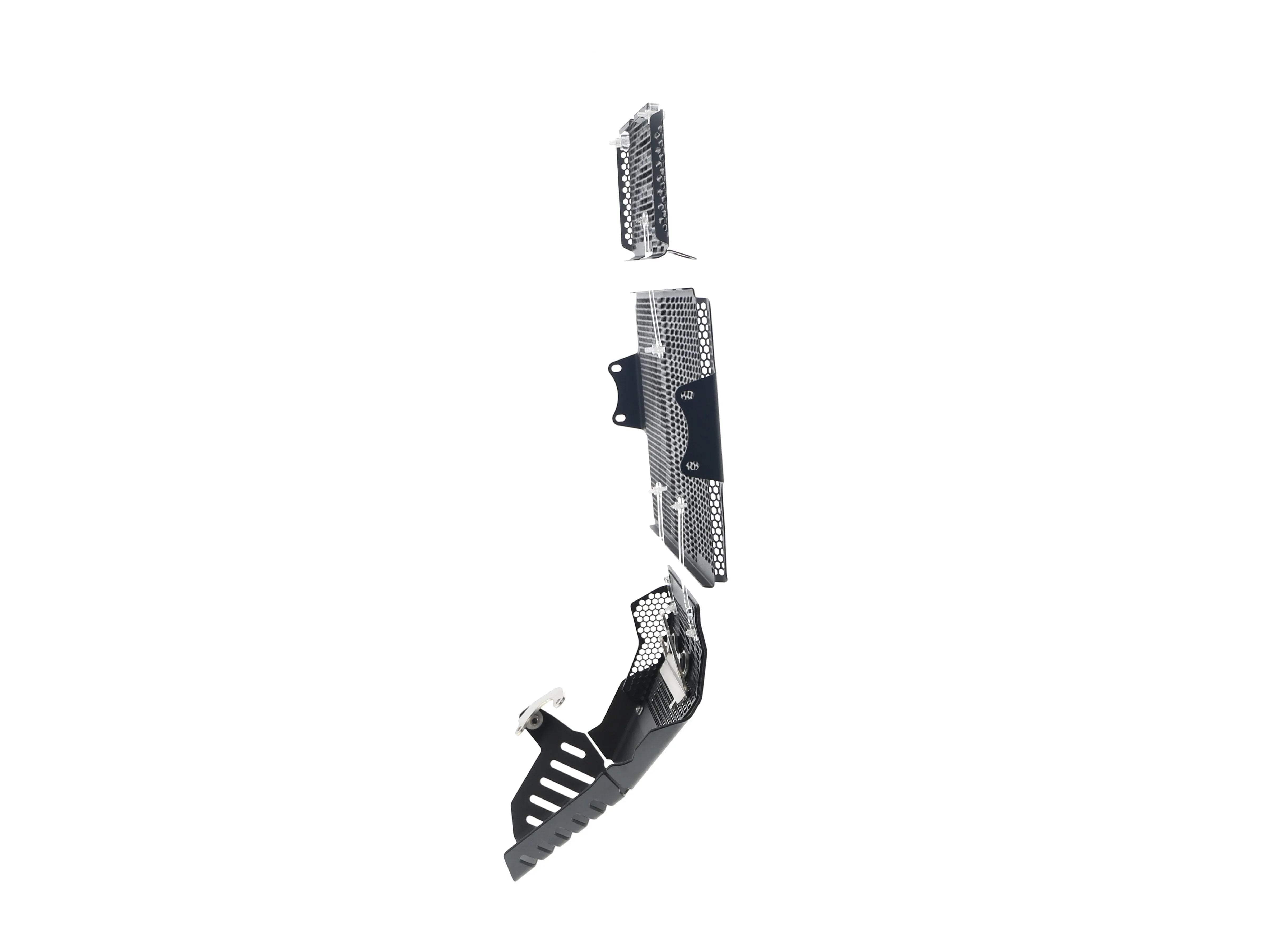 Evotech Ducati Multistrada 1260 S Grand Tour Radiator + Oil Guard + Engine Guard Set 2020 - Kühlerschutzgitter | Evotech Performance