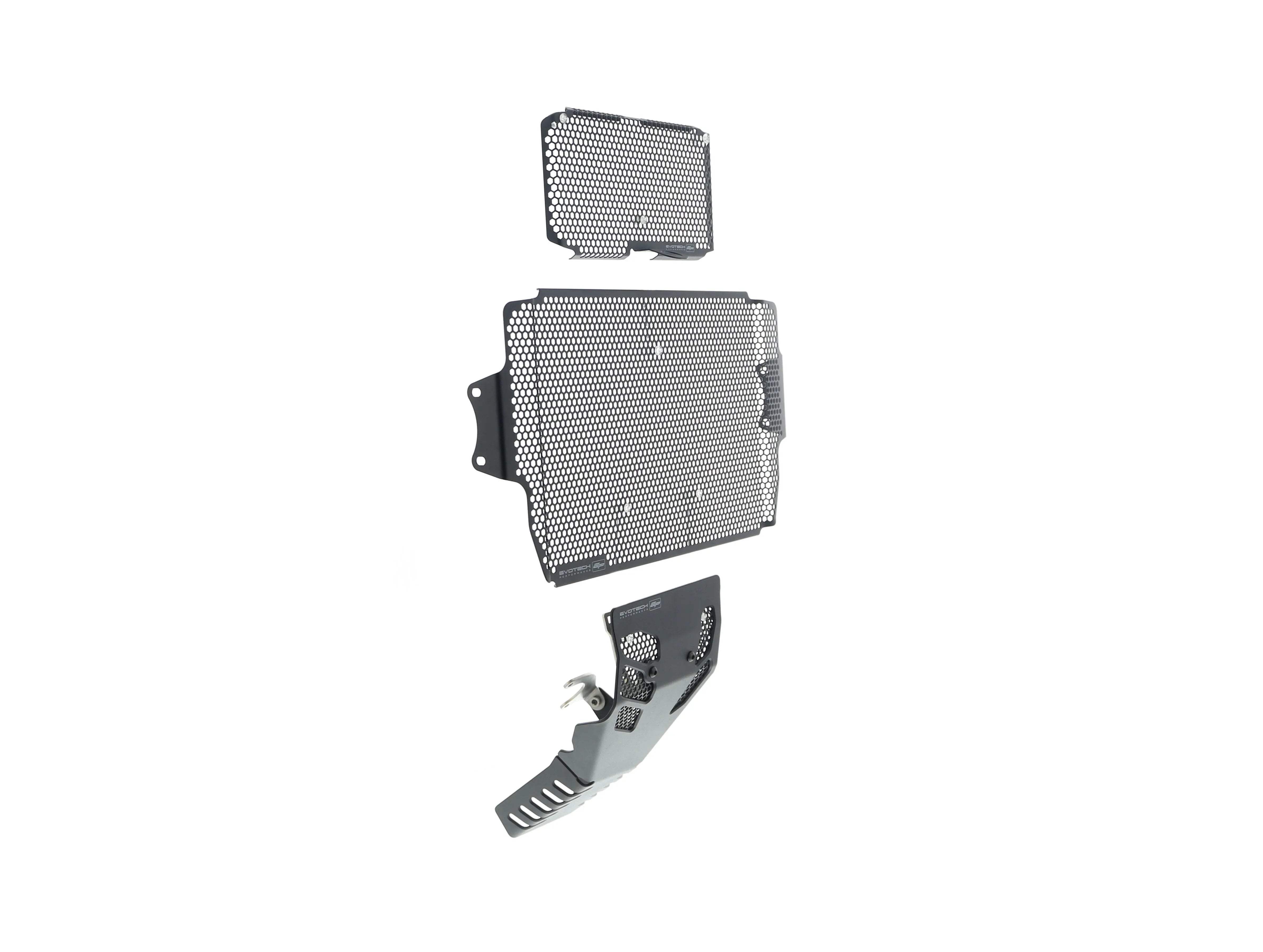 Evotech Ducati Multistrada 1260 S Grand Tour Radiator + Oil Guard + Engine Guard Set 2020 - Kühlerschutzgitter | Evotech Performance