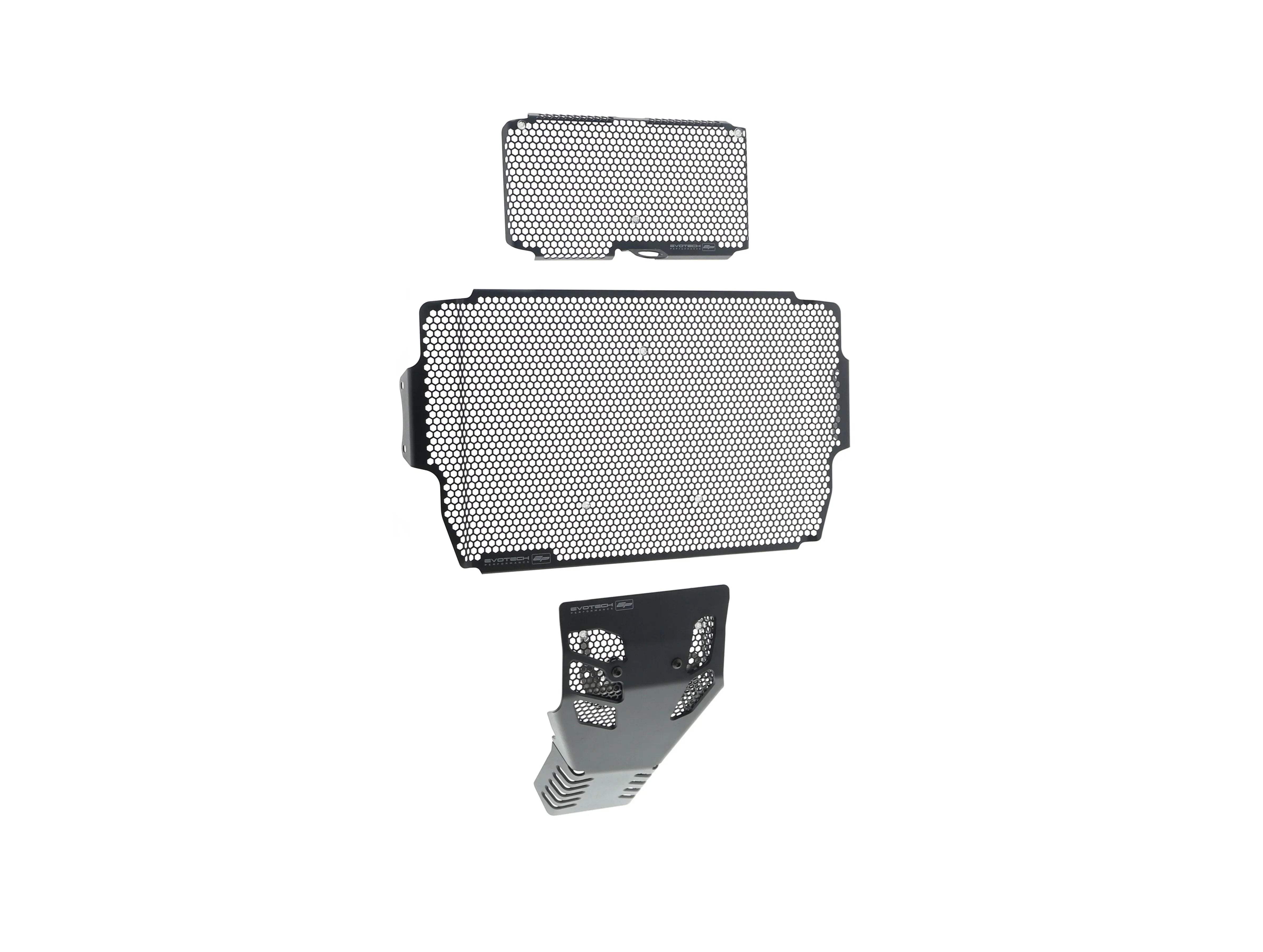 Evotech Ducati Multistrada 1260 D/Air Radiator + Oil Guard + Engine Guard Set (2018-2020) - Kühlerschutzgitter | Evotech Performance