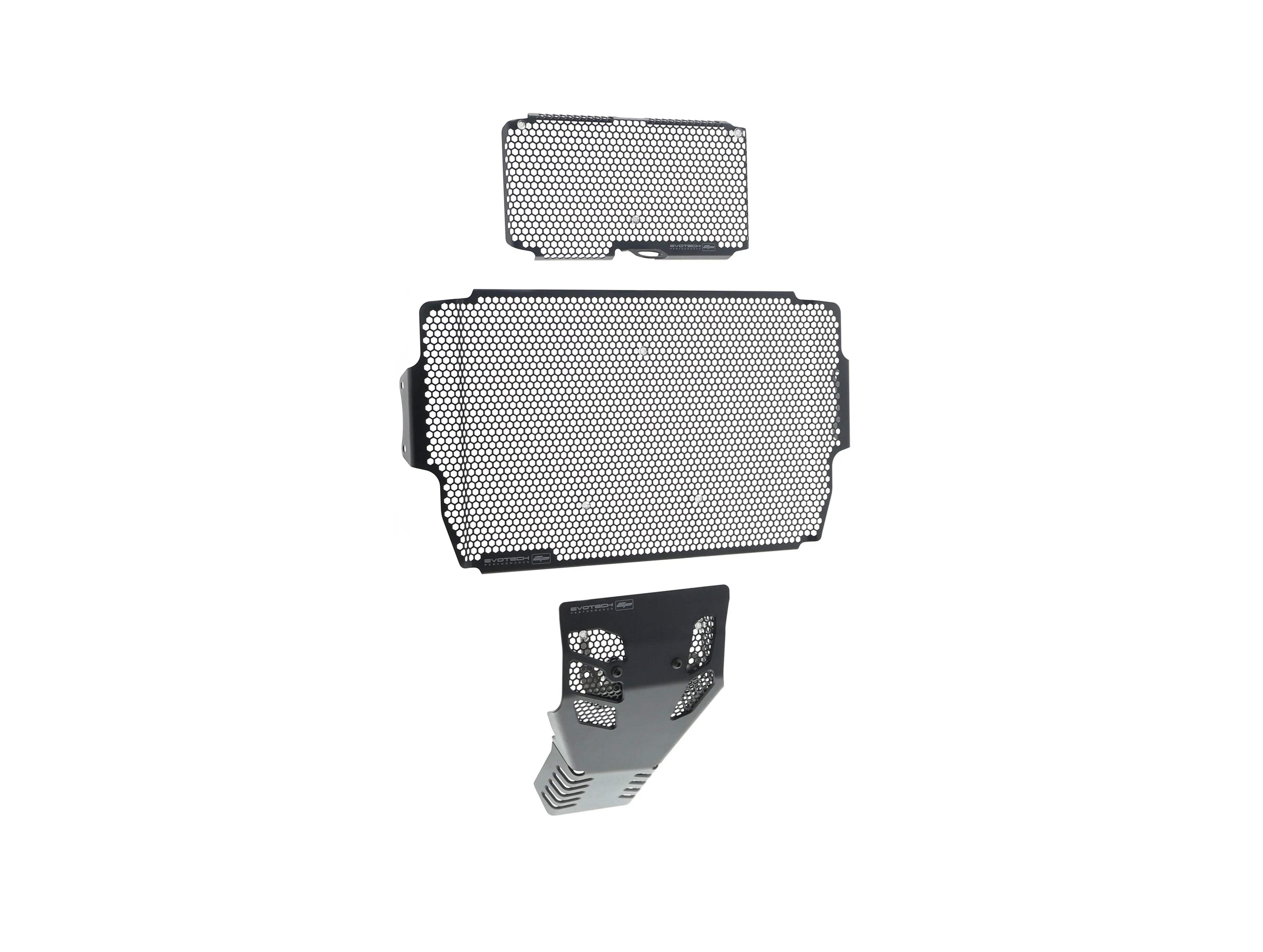 Evotech Ducati Multistrada 1260 S Grand Tour Radiator + Oil Guard + Engine Guard Set 2020 - Kühlerschutzgitter | Evotech Performance