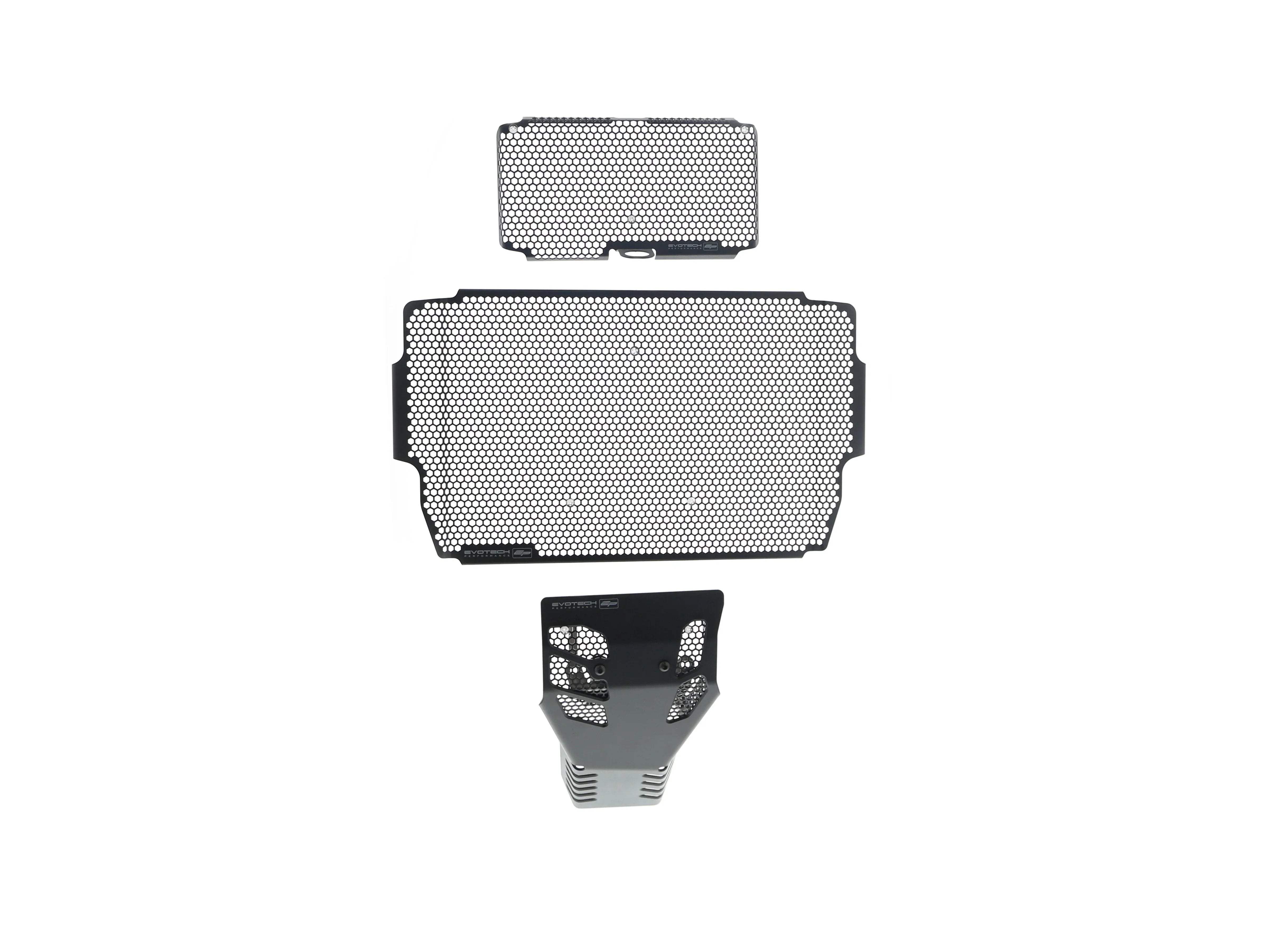 Evotech Ducati Multistrada 1260 S Grand Tour Radiator + Oil Guard + Engine Guard Set 2020 - Kühlerschutzgitter | Evotech Performance