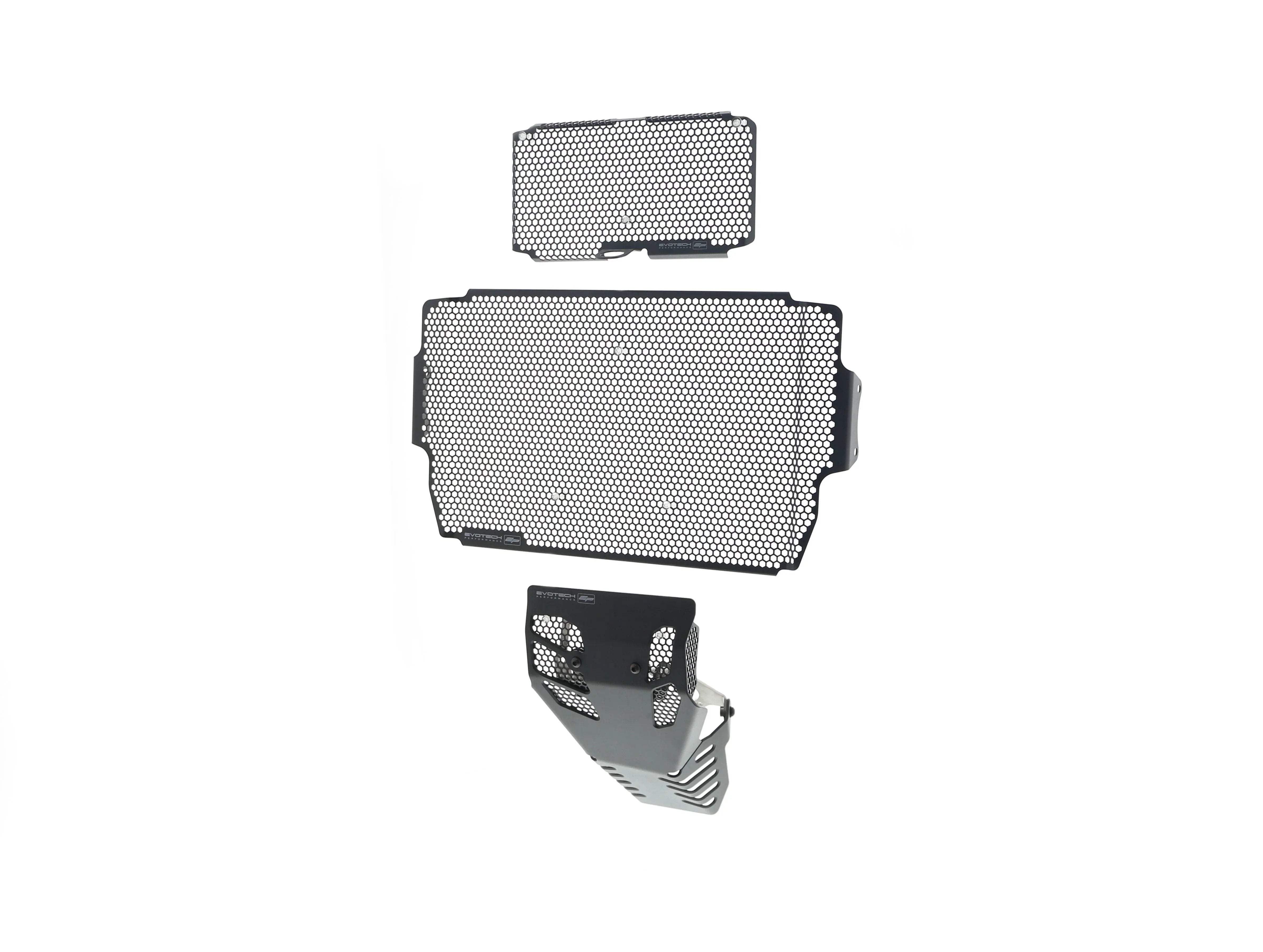 Evotech Ducati Multistrada 1260 S Grand Tour Radiator + Oil Guard + Engine Guard Set 2020 - Kühlerschutzgitter | Evotech Performance