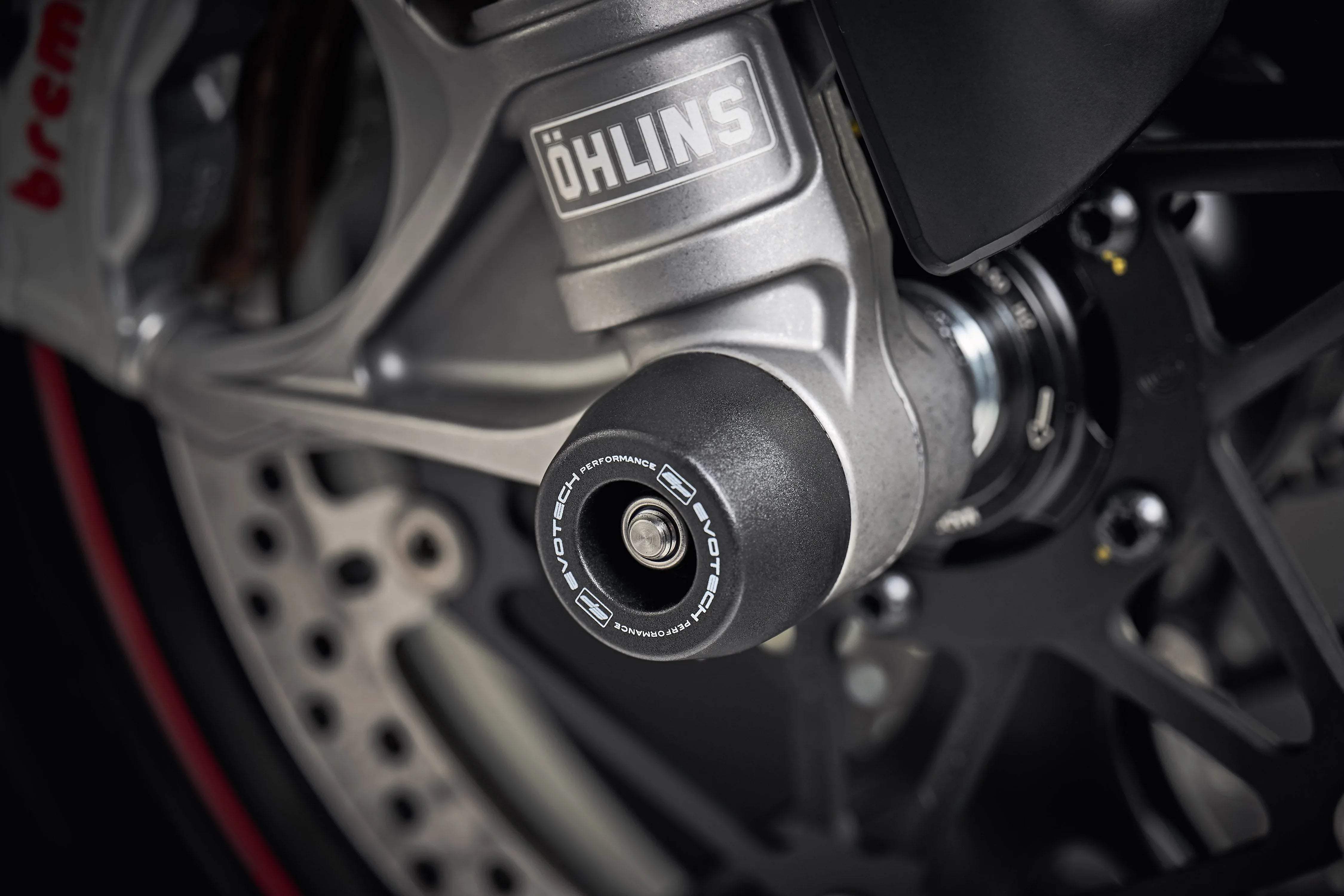 Evotech Front Spindle Bobbins - Ducati Panigale V4 S (2018 - 2020) - Spindle Bobbins | Evotech Performance
