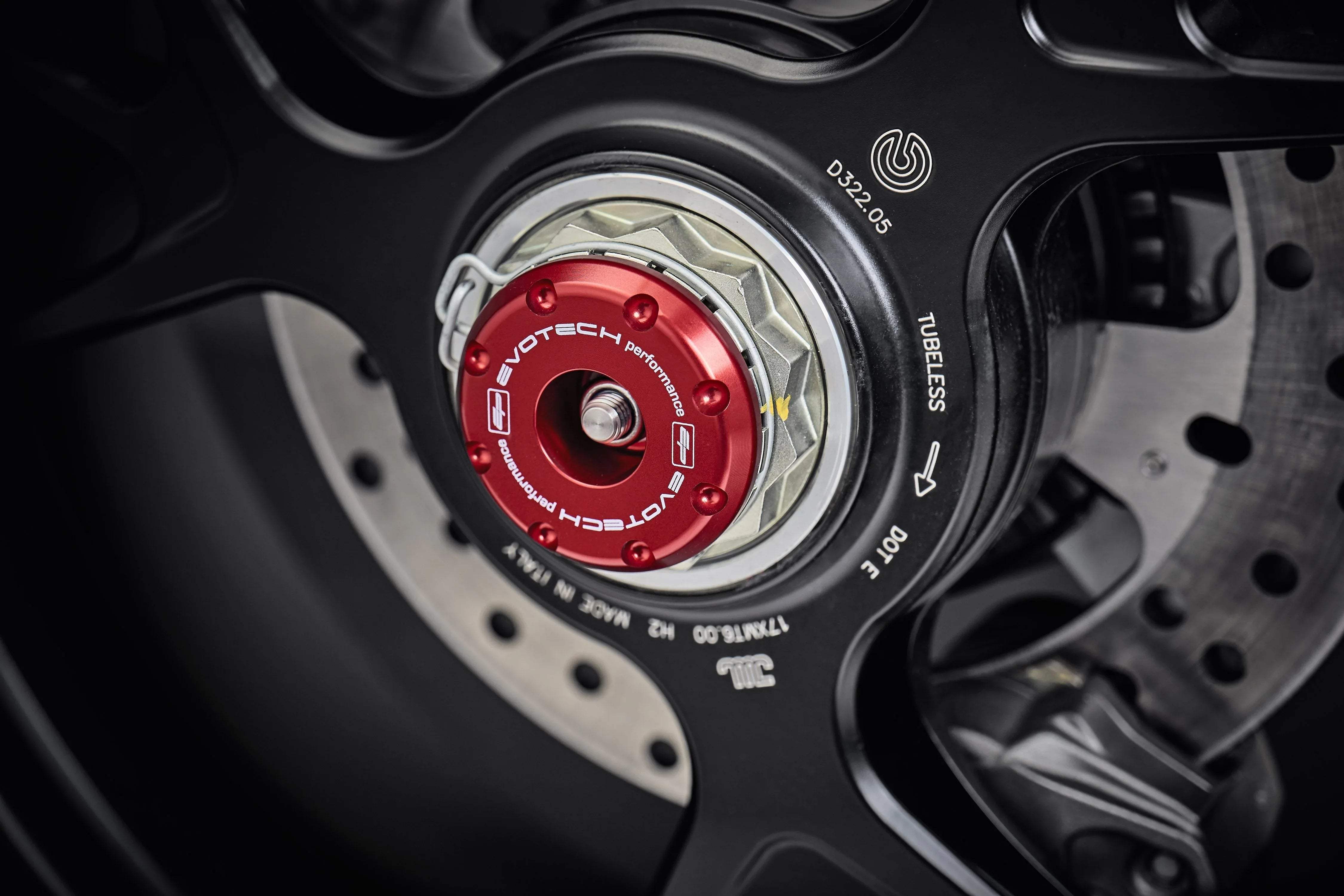 Evotech Performance Spindle Bobbins Kit - Ducati Panigale 1199 S (2012-2015) - Spindle Bobbins | Evotech Performance