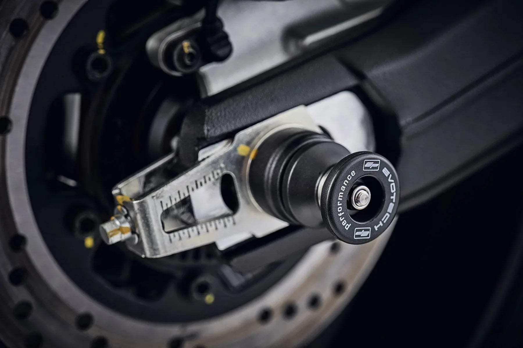 Evotech Paddock Stand Bobbins - Ducati Scrambler Street Classic (2018-2020) - Alu Bobbins | Evotech Performance