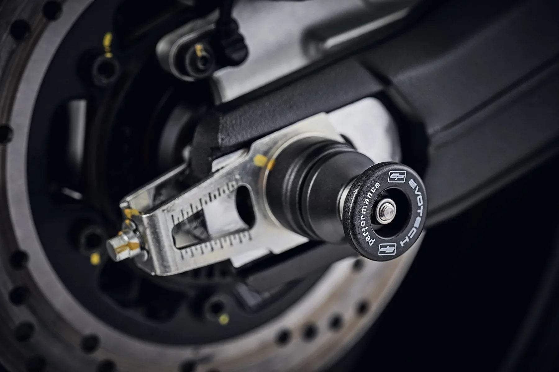 Evotech Performance Paddock Stand Bobbins - Ducati Scrambler 1100 Urban Motard (2022) - Alu Bobbins | Evotech Performance