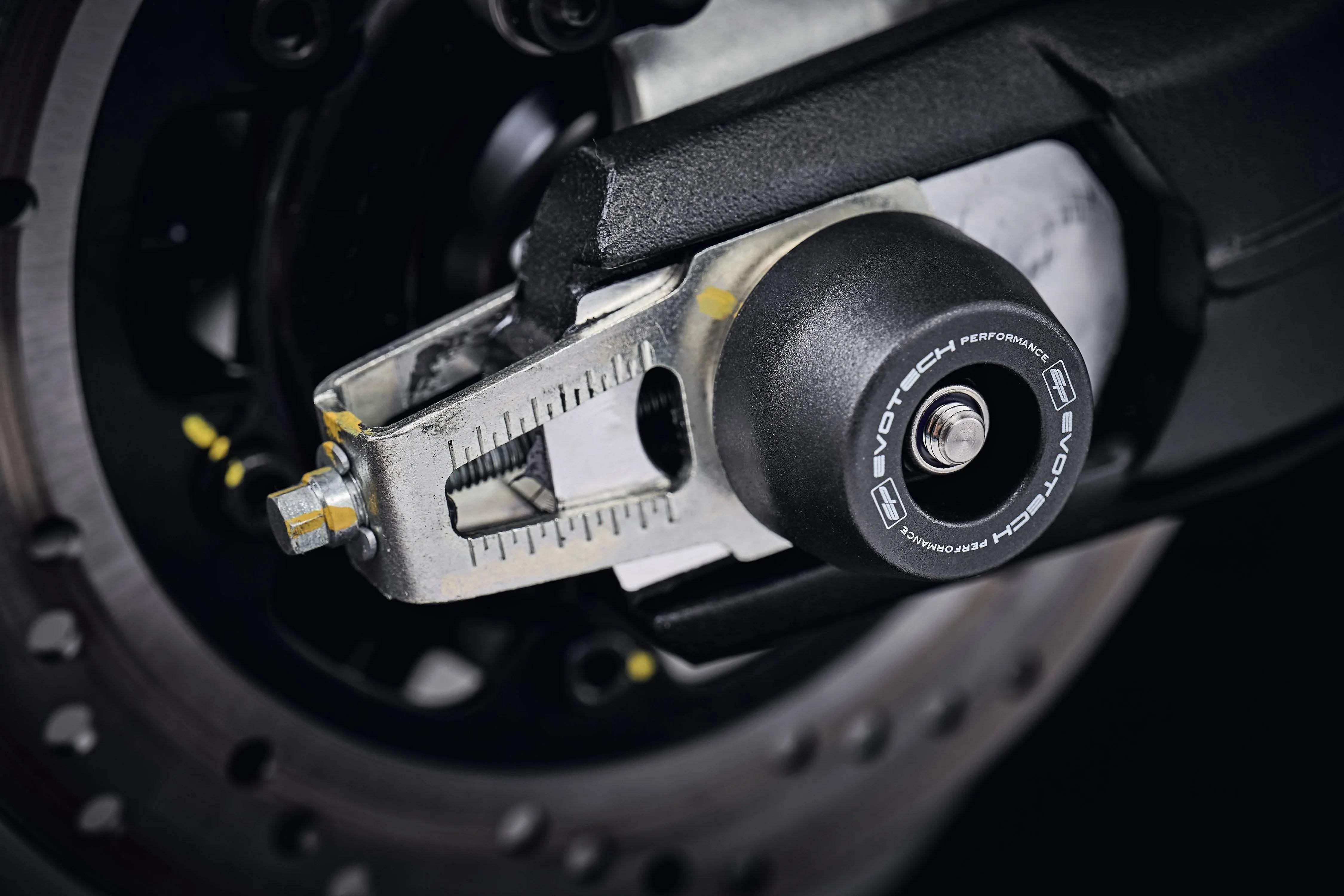 Evotech Rear Spindle Bobbins - Ducati Scrambler Desert Sled Fasthouse (2021 - 2022) - Spindle Bobbins | Evotech Performance