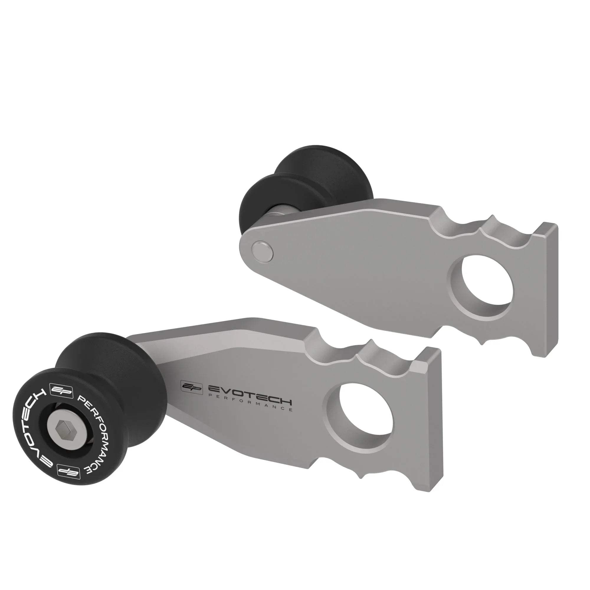 Evotech Paddock Stand Chain Adjuster Blocks - Honda CB650R Neo Sports Cafe (2021 - 2023) - Alu Bobbins | Evotech Performance