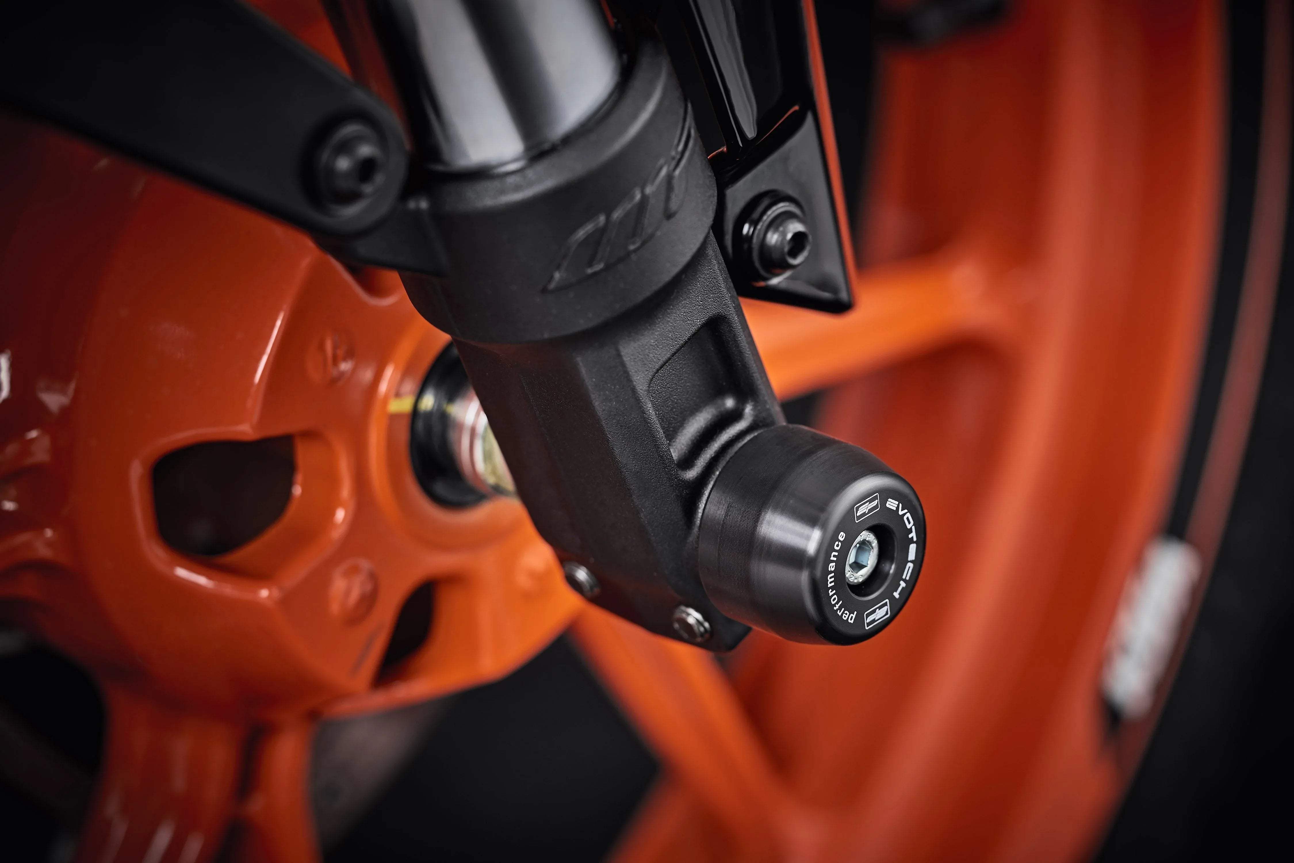 Evotech Front Spindle Bobbins - KTM RC 125 (2014-2021) - Spindle Bobbins | Evotech Performance