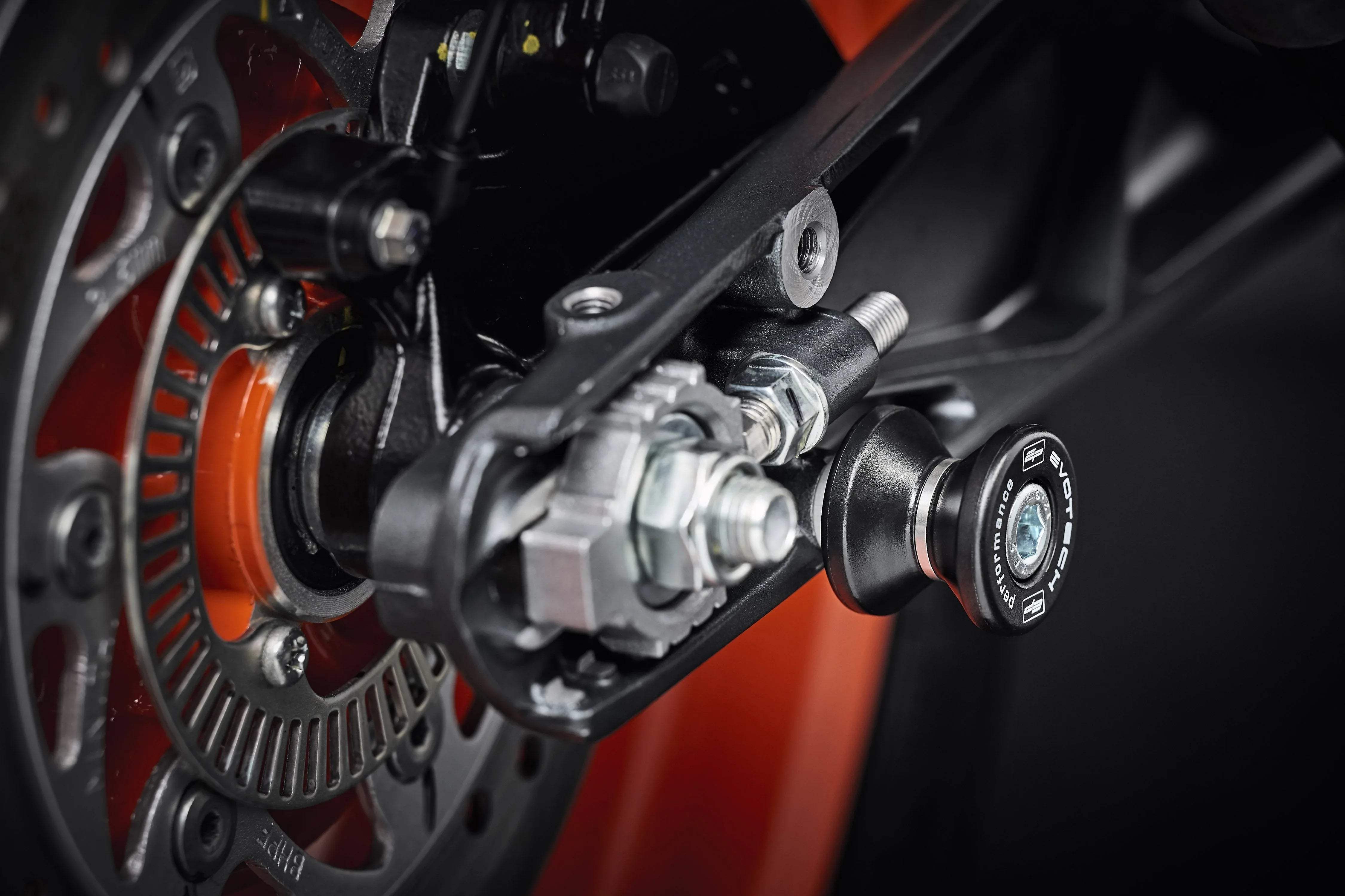 Evotech Paddock Stand Bobbins - KTM 690 Duke (2008-2019) - Alu Bobbins | Evotech Performance