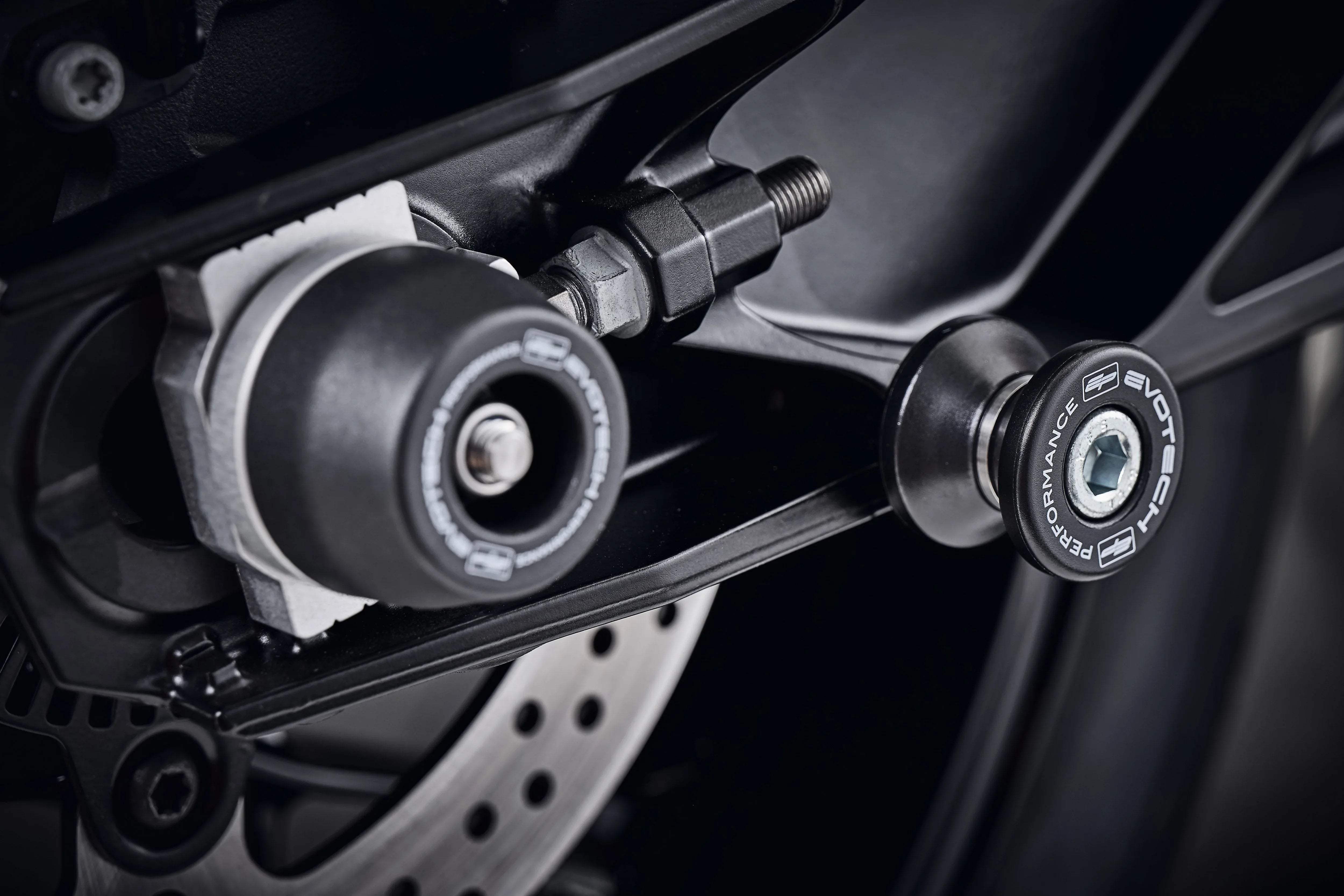 Evotech Paddock Stand Bobbins - KTM 790 Adventure (2019-2021) - Alu Bobbins | Evotech Performance