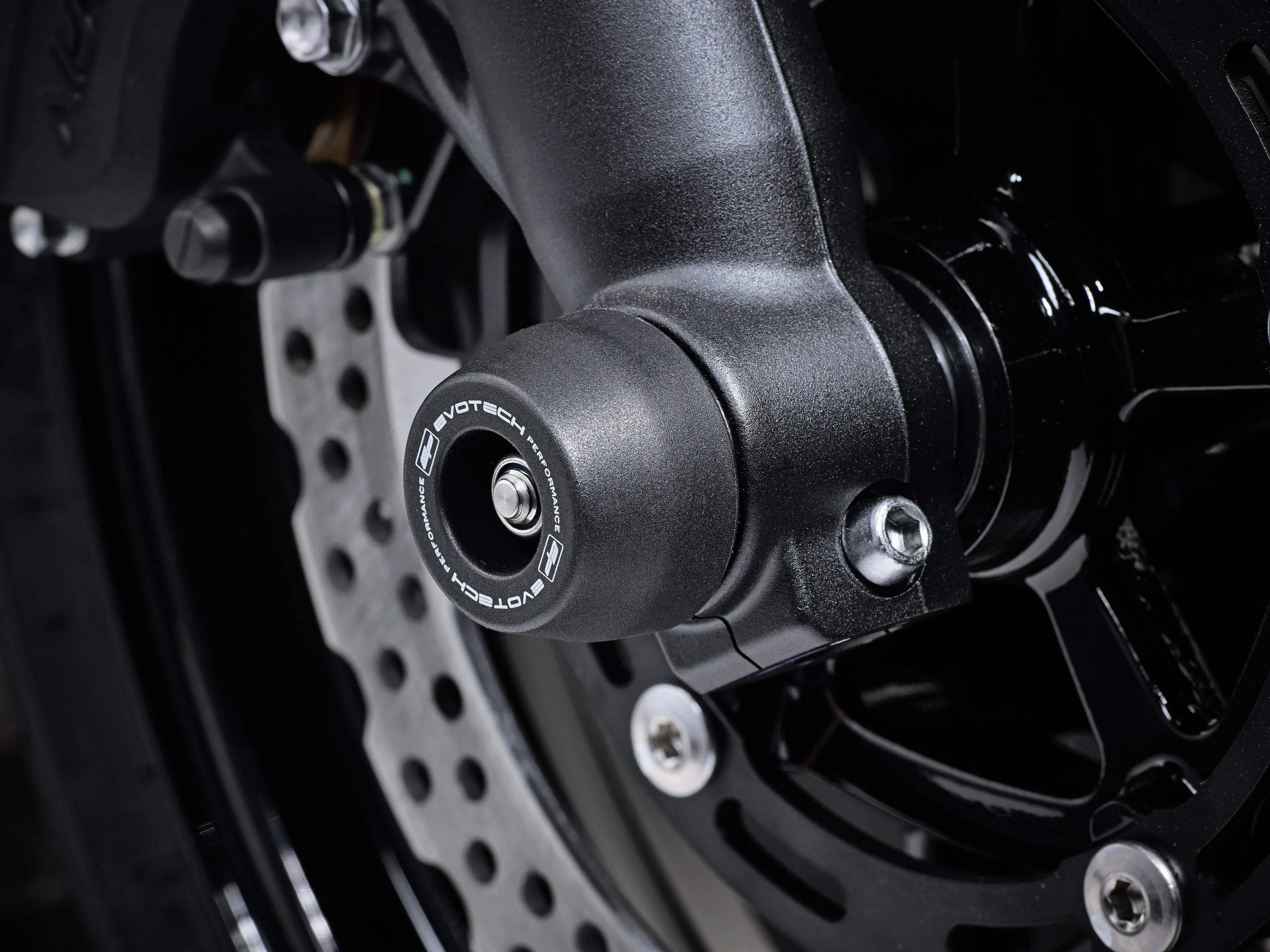 Evotech Performance Front Spindle Bobbins - Kawasaki Z650 Urban (2022+) - Spindle Bobbins | Evotech Performance