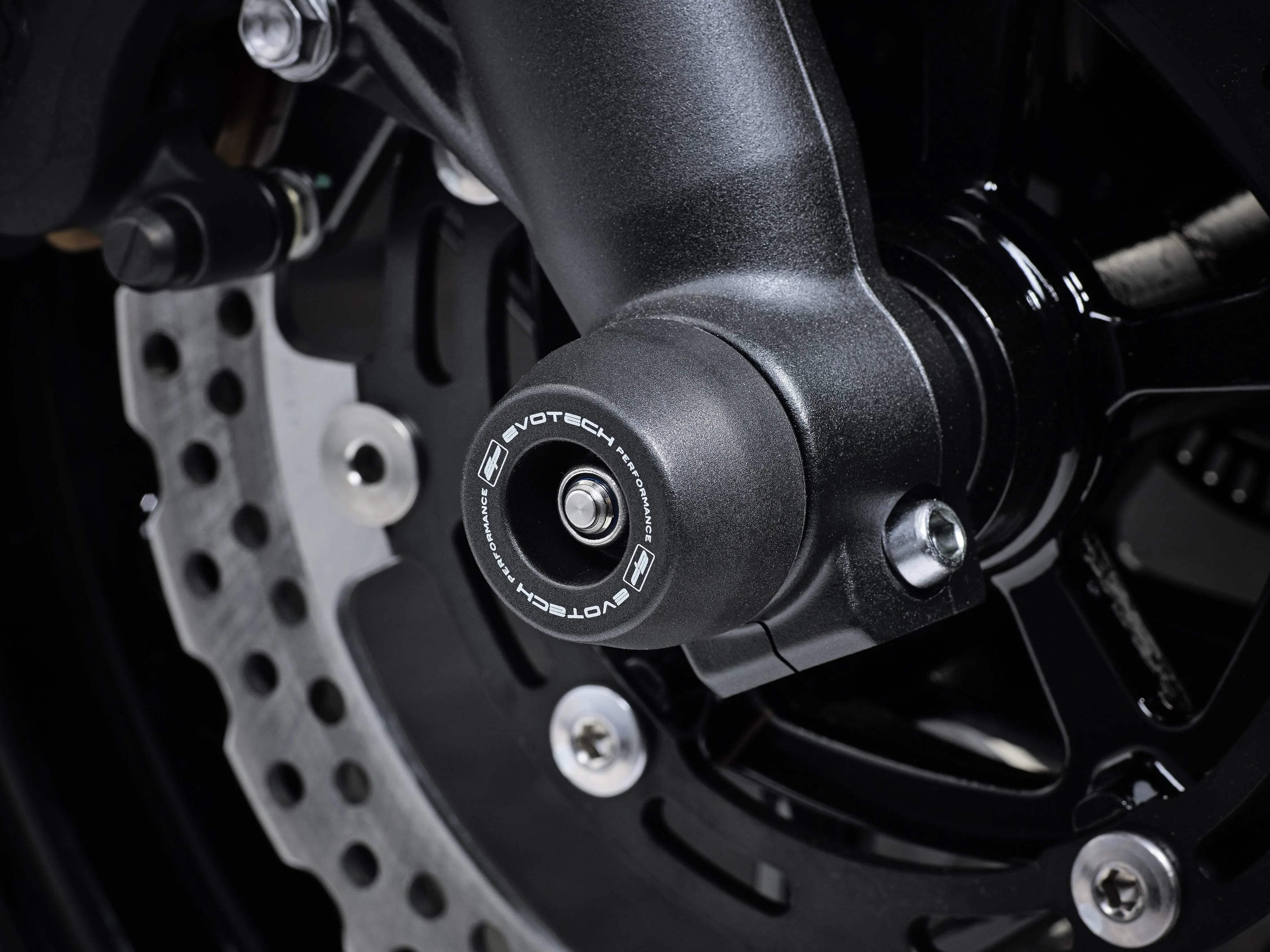 Evotech Performance Front Spindle Bobbins - Kawasaki Ninja 650 Performance (2021+) - Spindle Bobbins | Evotech Performance