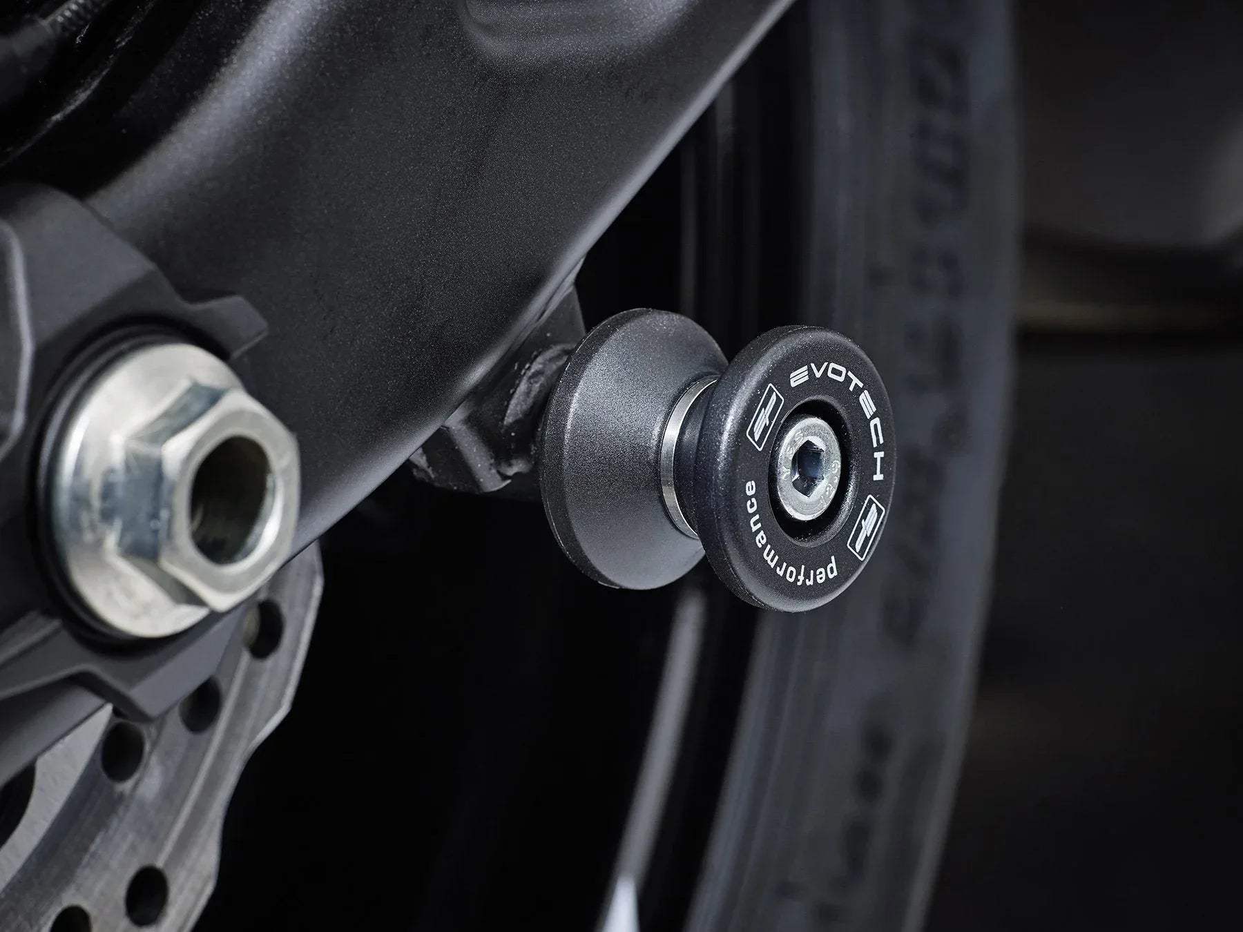 Evotech Paddock Stand Bobbins - Kawasaki Versys 650 (2015-2016) - Alu Bobbins | Evotech Performance