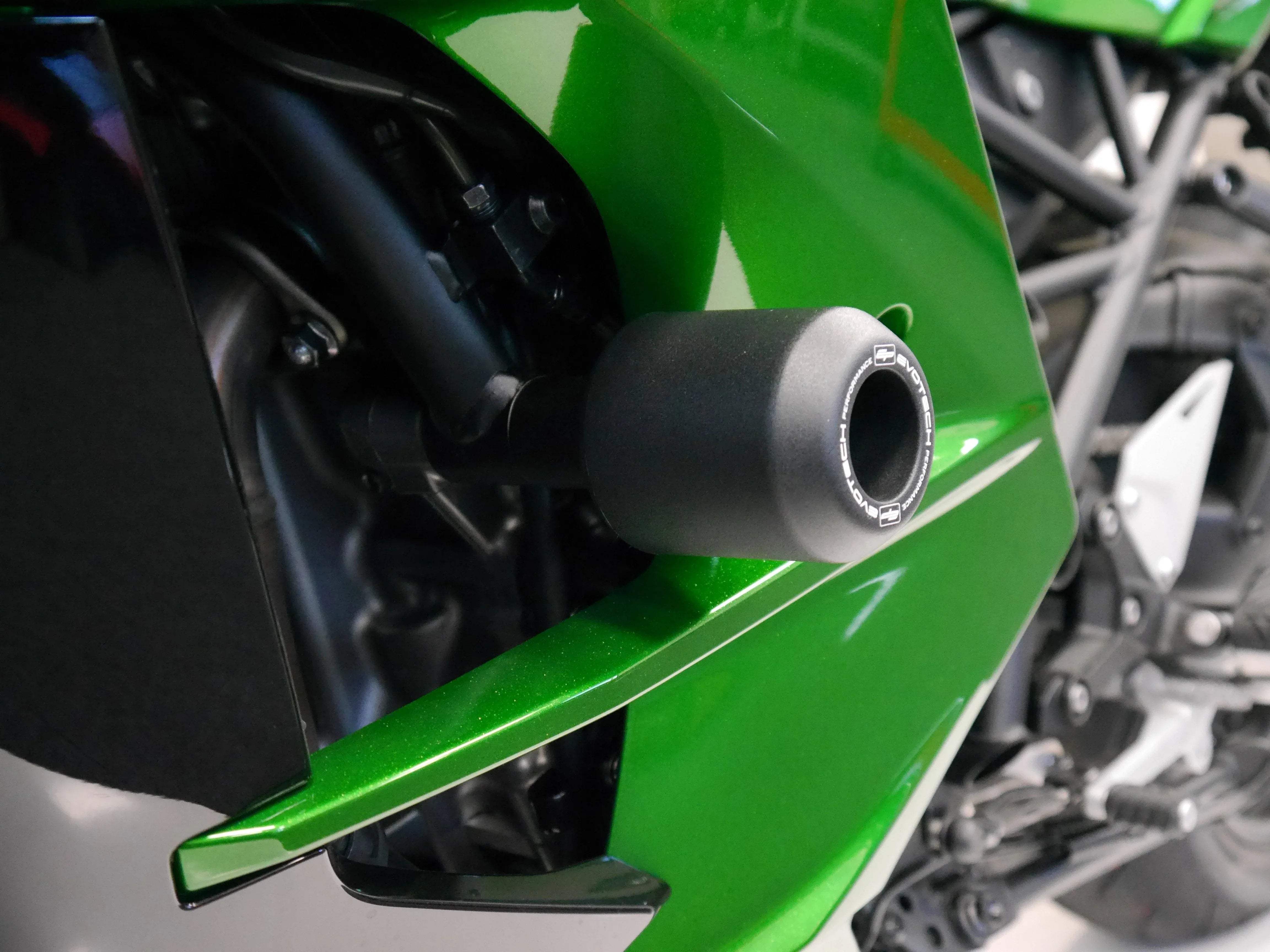 Evotech Kawasaki Ninja H2 SX SE+ Main Frame Crash Protection (2019 - 2020) - Sturzpads | Evotech Performance