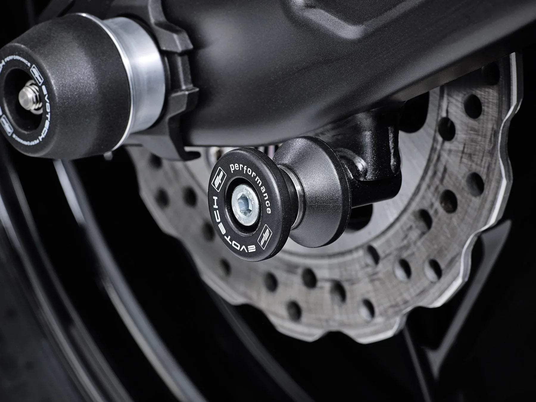 Evotech Paddock Stand Bobbins - Kawasaki Z650 (2017+) - Alu Bobbins | Evotech Performance