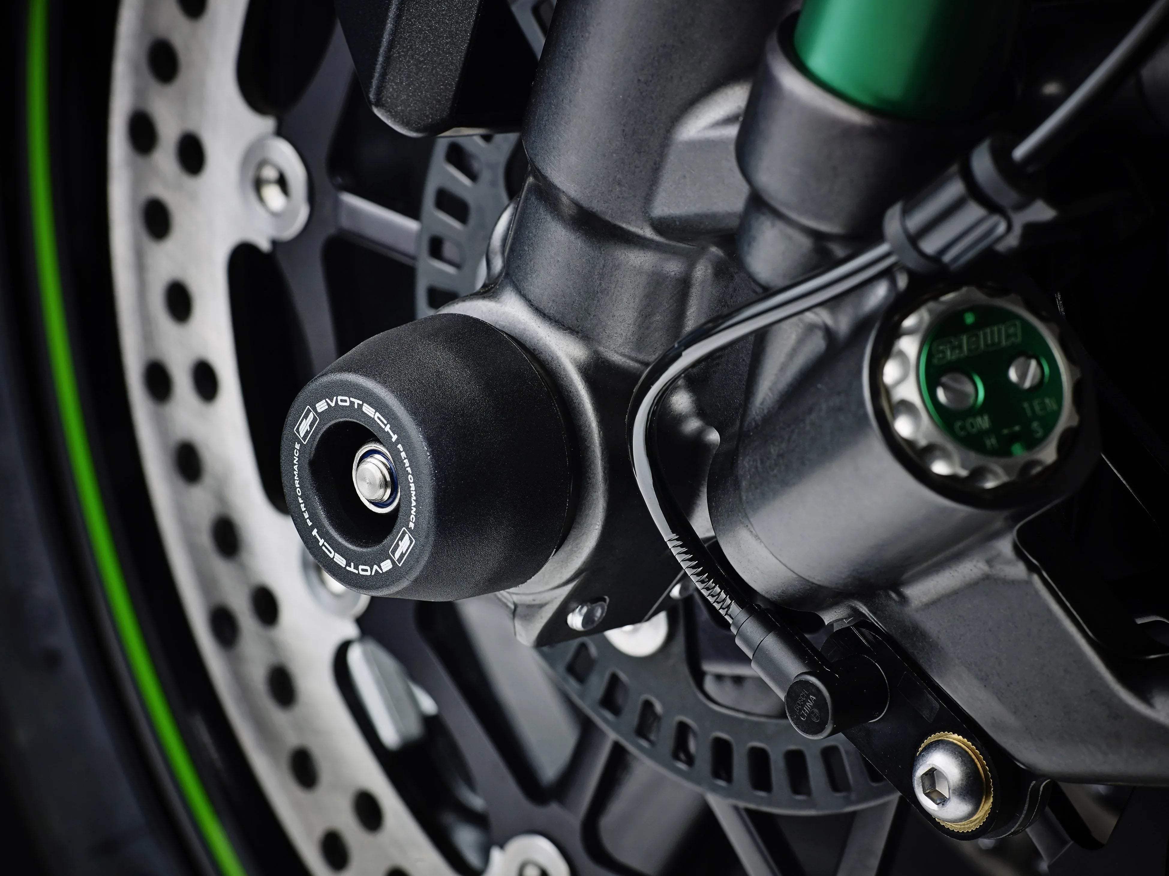 Evotech Performance Spindle Bobbins Kit - Kawasaki ZX-10R (2016-2020) - Spindle Bobbins | Evotech Performance