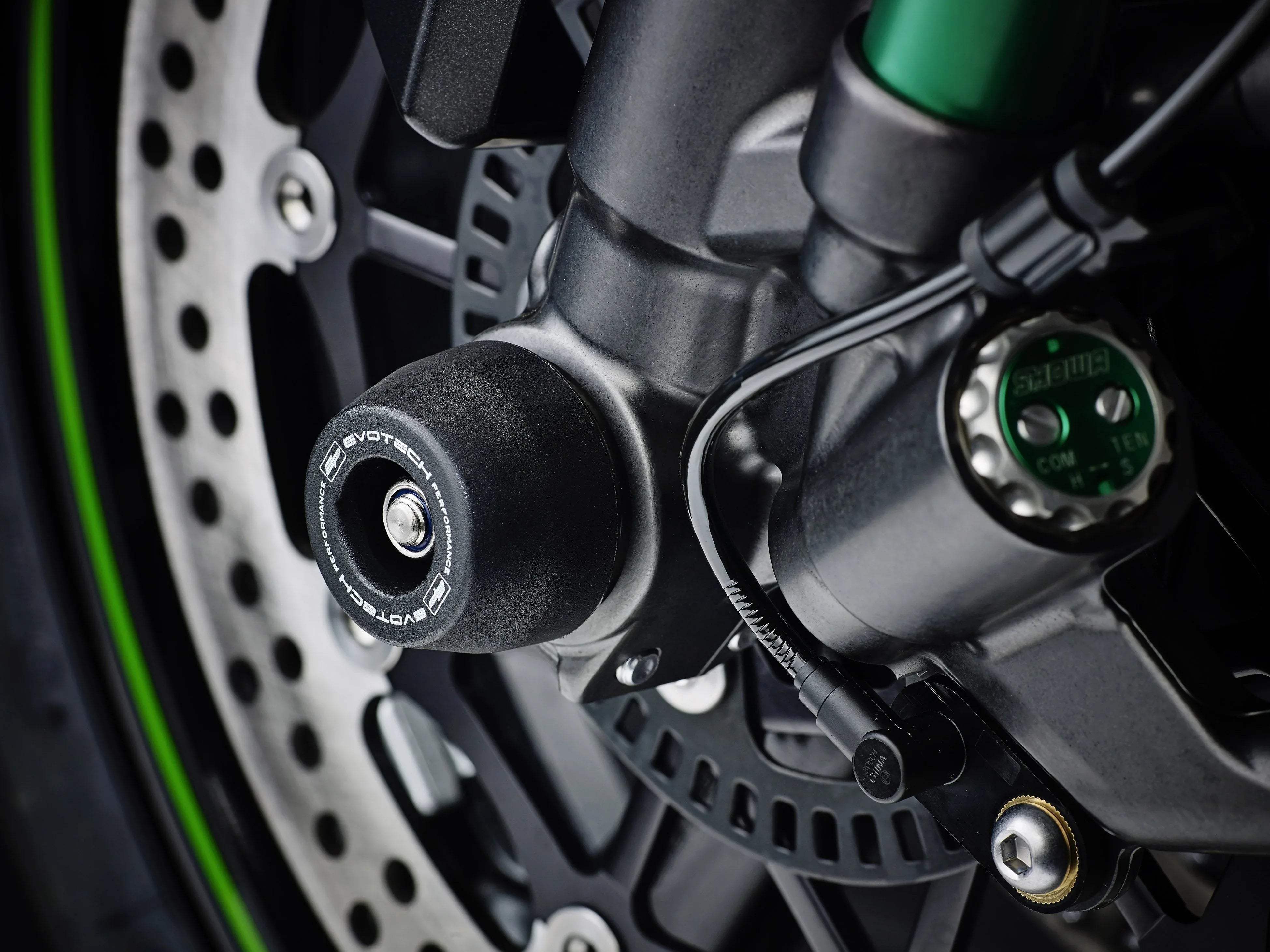 Evotech Performance Spindle Bobbins Kit - Kawasaki ZX-10RR (2018-2020) - Spindle Bobbins | Evotech Performance