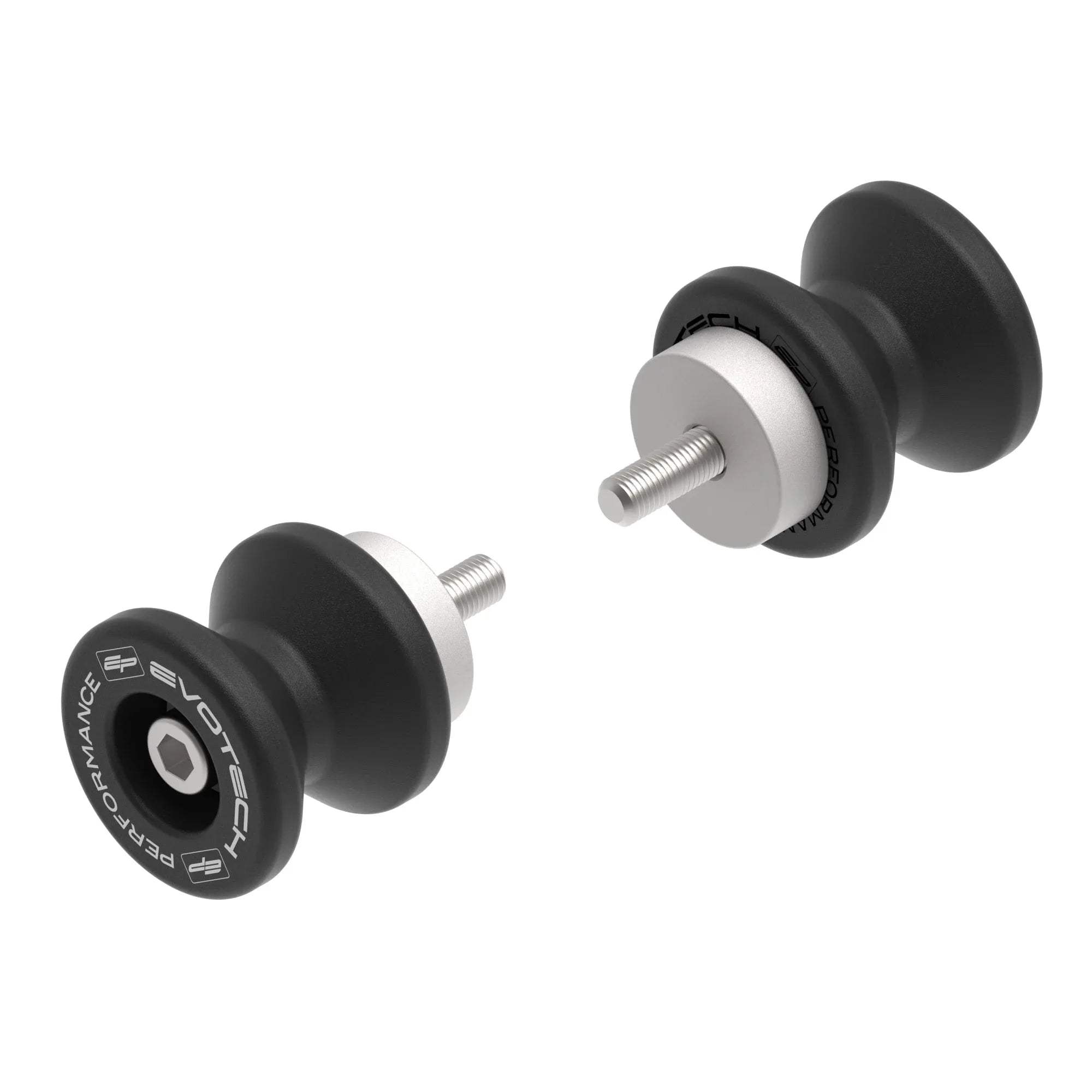 Evotech Paddock Stand Bobbins - Yamaha MT-09 Street Rally (2015-2016) - Alu Bobbins | Evotech Performance