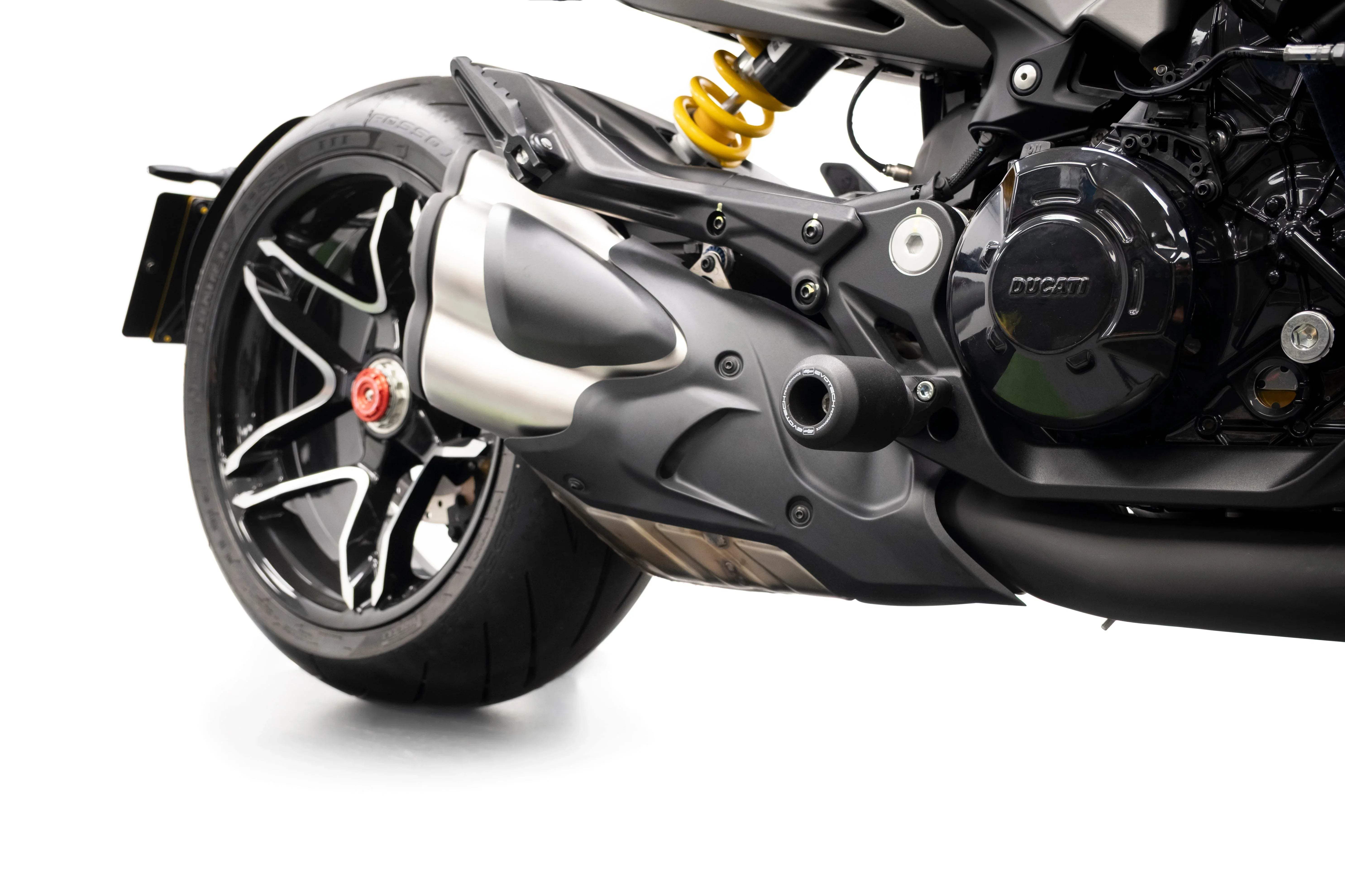 Evotech Crash Protection (Rear Mounted) - Ducati XDiavel V4 (2025+) - Sturzpads | Evotech Performance