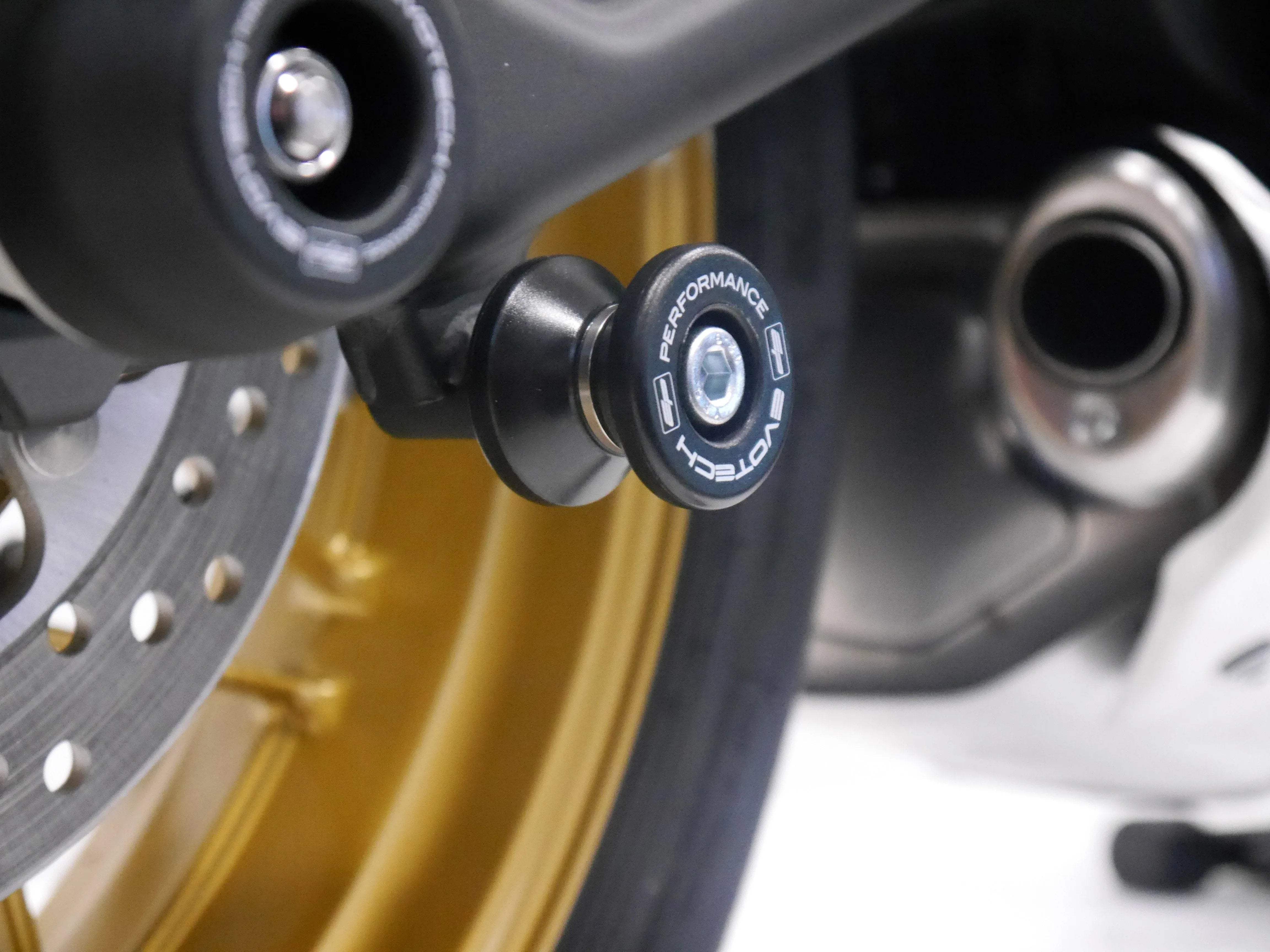 Evotech Performance Paddock Stand Bobbins - Kawasaki Z650RS (2022+) - Alu Bobbins | Evotech Performance