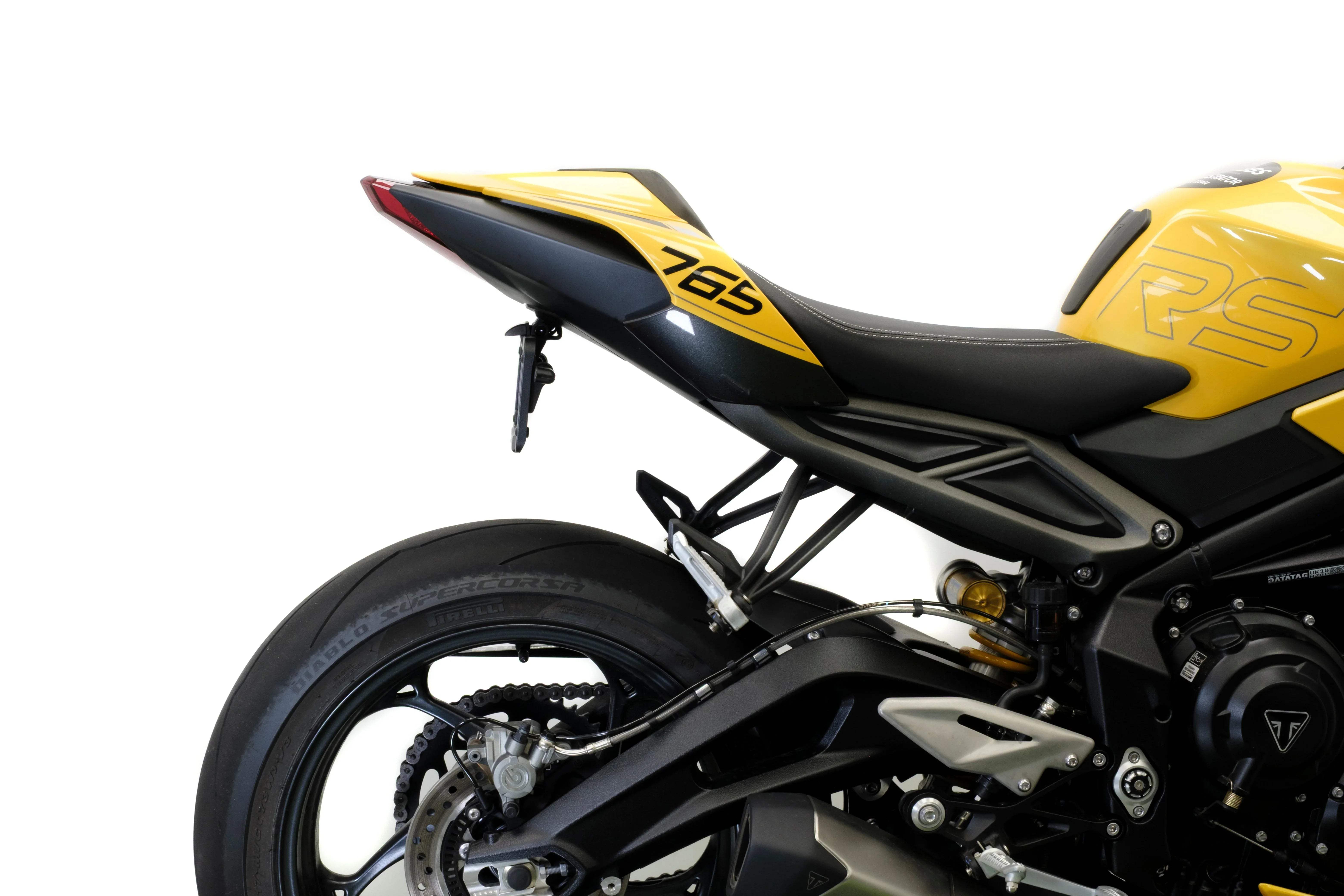 Evotech Dynamic Tail Tidy Including V1 Indicators - Triumph Street Triple 765 Moto2 Edition (2023+) - Kennzeichenhalter | Evotech Performance