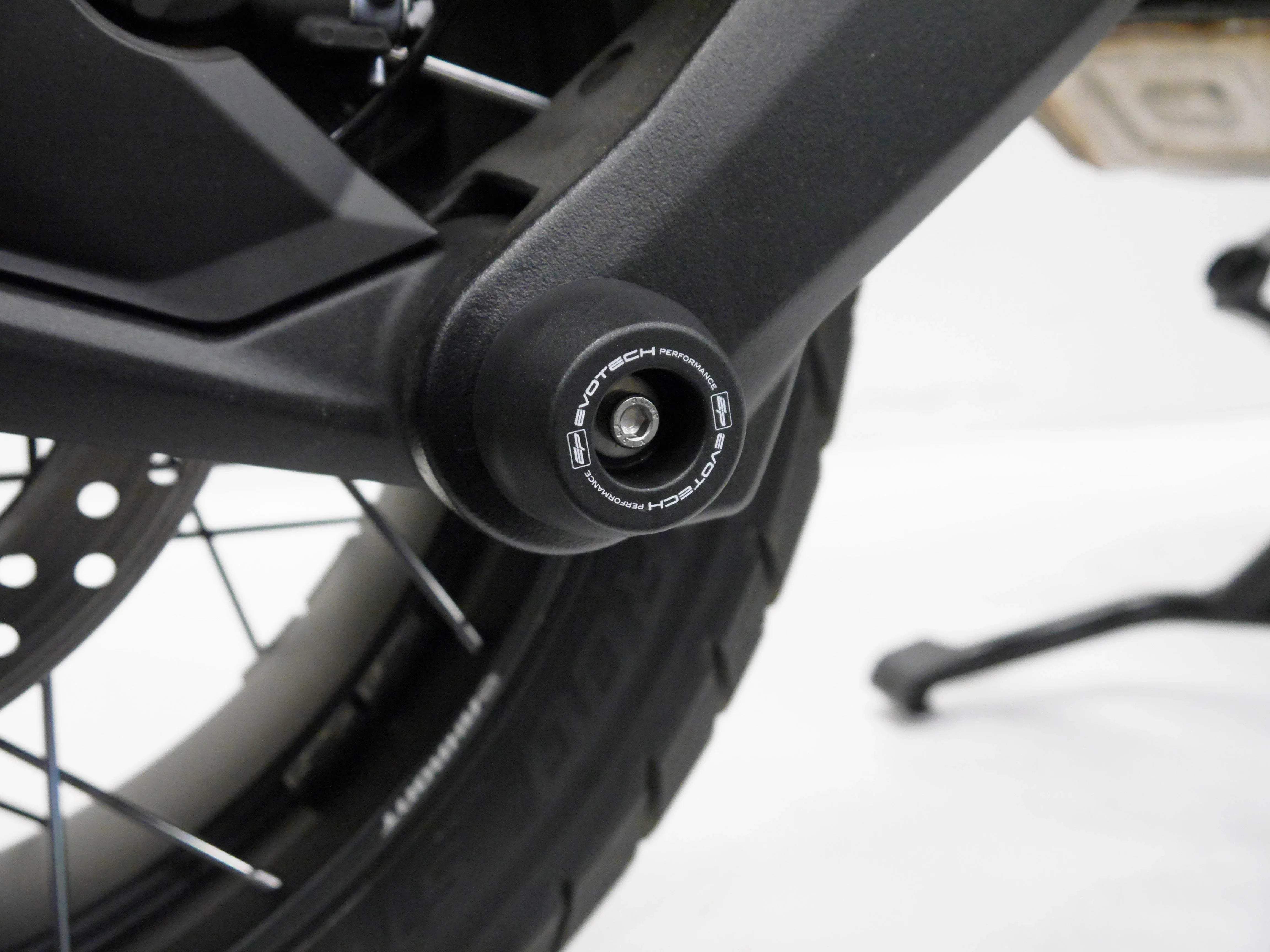 Evotech Performance Swingarm Protection - Triumph Tiger 1200 Rally Explorer (2022+) - Spindle Bobbins | Evotech Performance